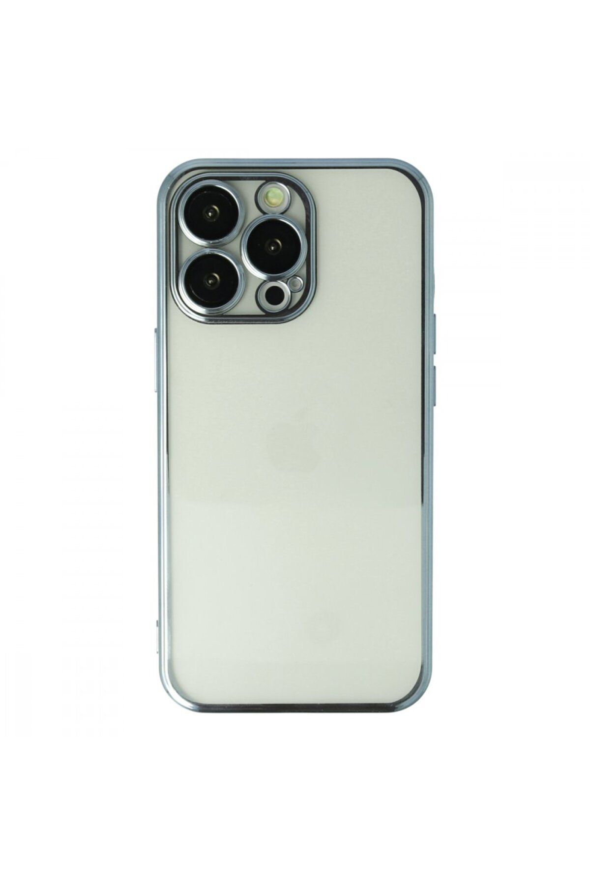 TREND CLZ942 İphone 13 Pro Uyumlu  Kılıf Razer Lensli Silikon - Ürün Rengi : Açık Mavi