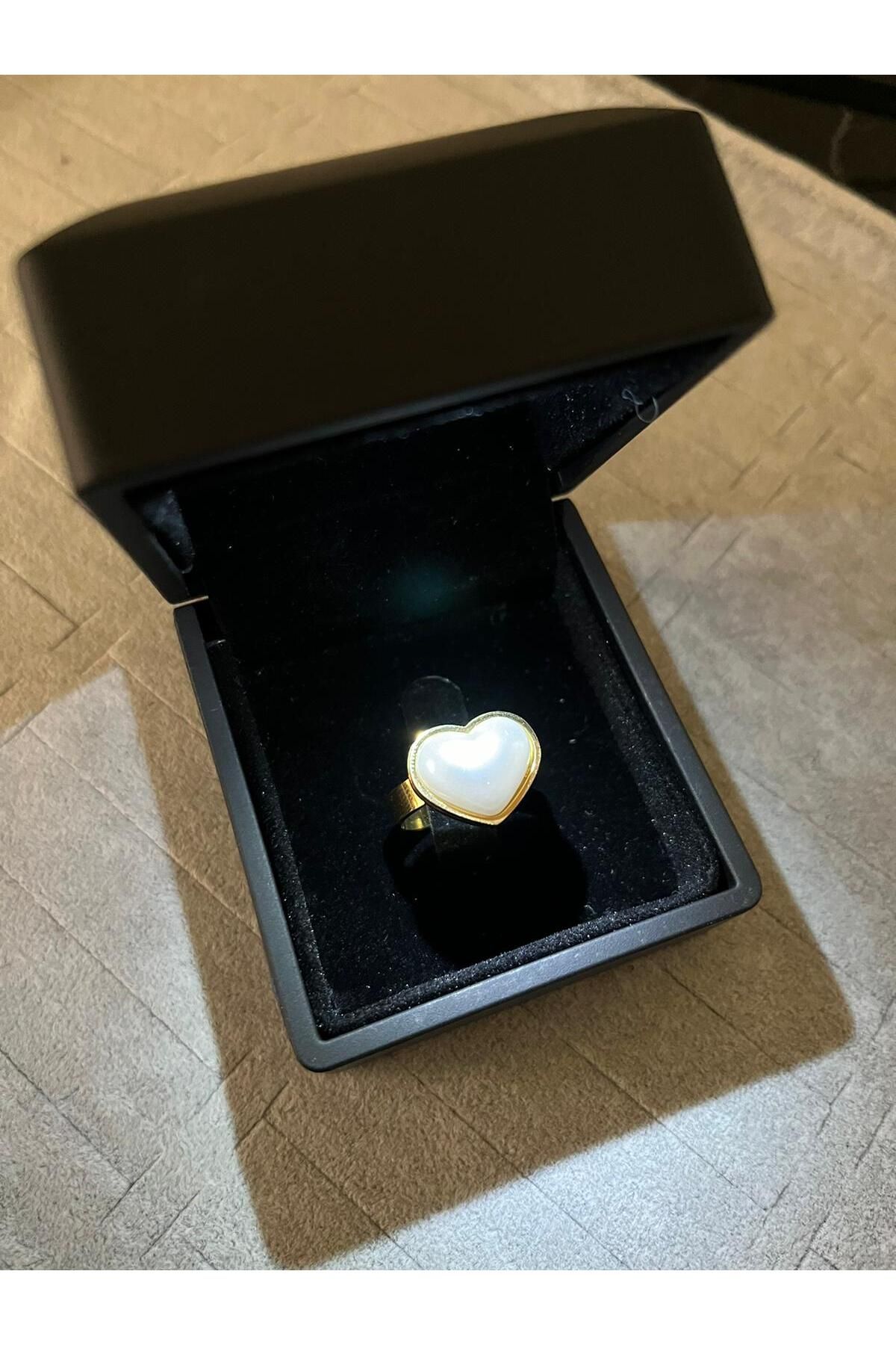 Sepetten Eve Işıklı Yüzük Kutusunda Pandora's Yüzük Sedef Ayarlanabilir Yüzük Ciddi Ilişki Yüzüğü