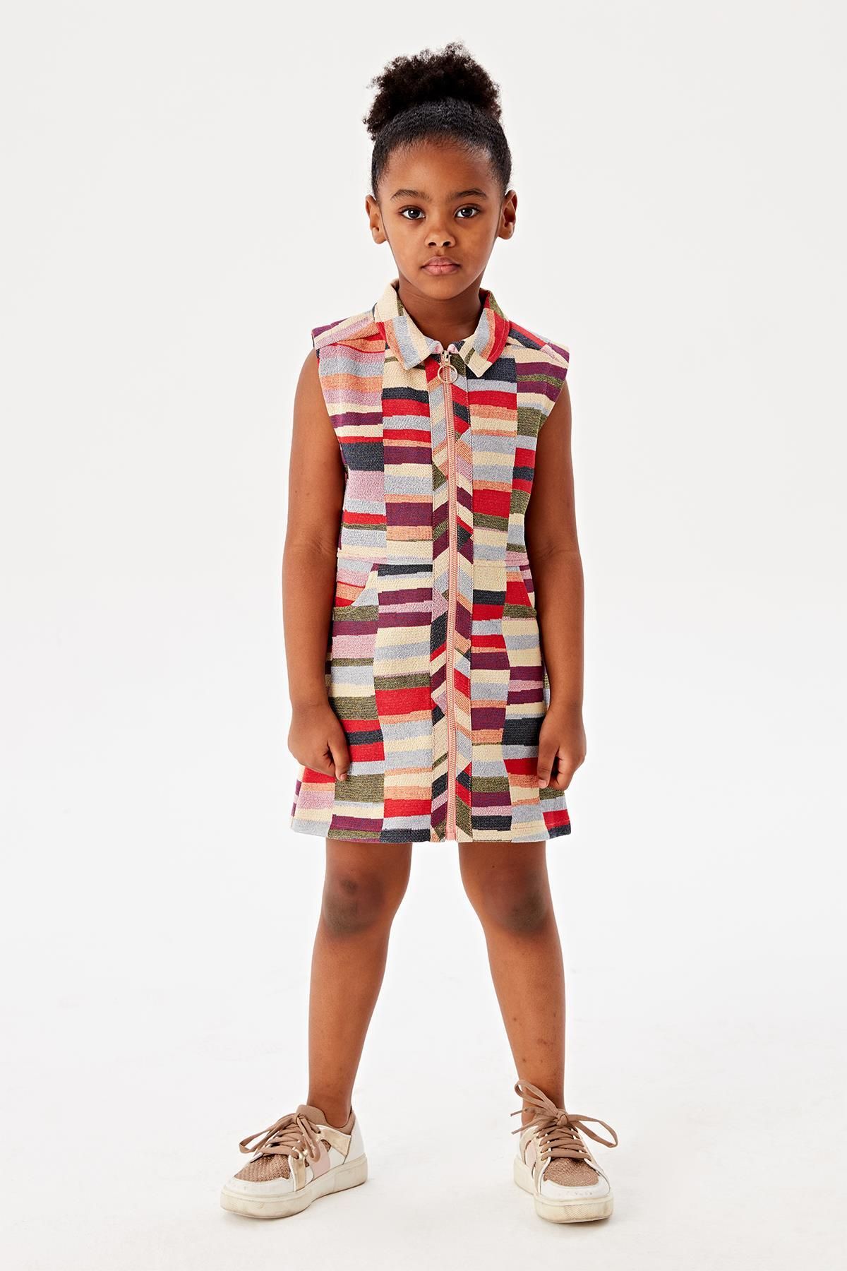 Beverly Hills Polo Club BG Store Kız Çocuk Desenli Elbise