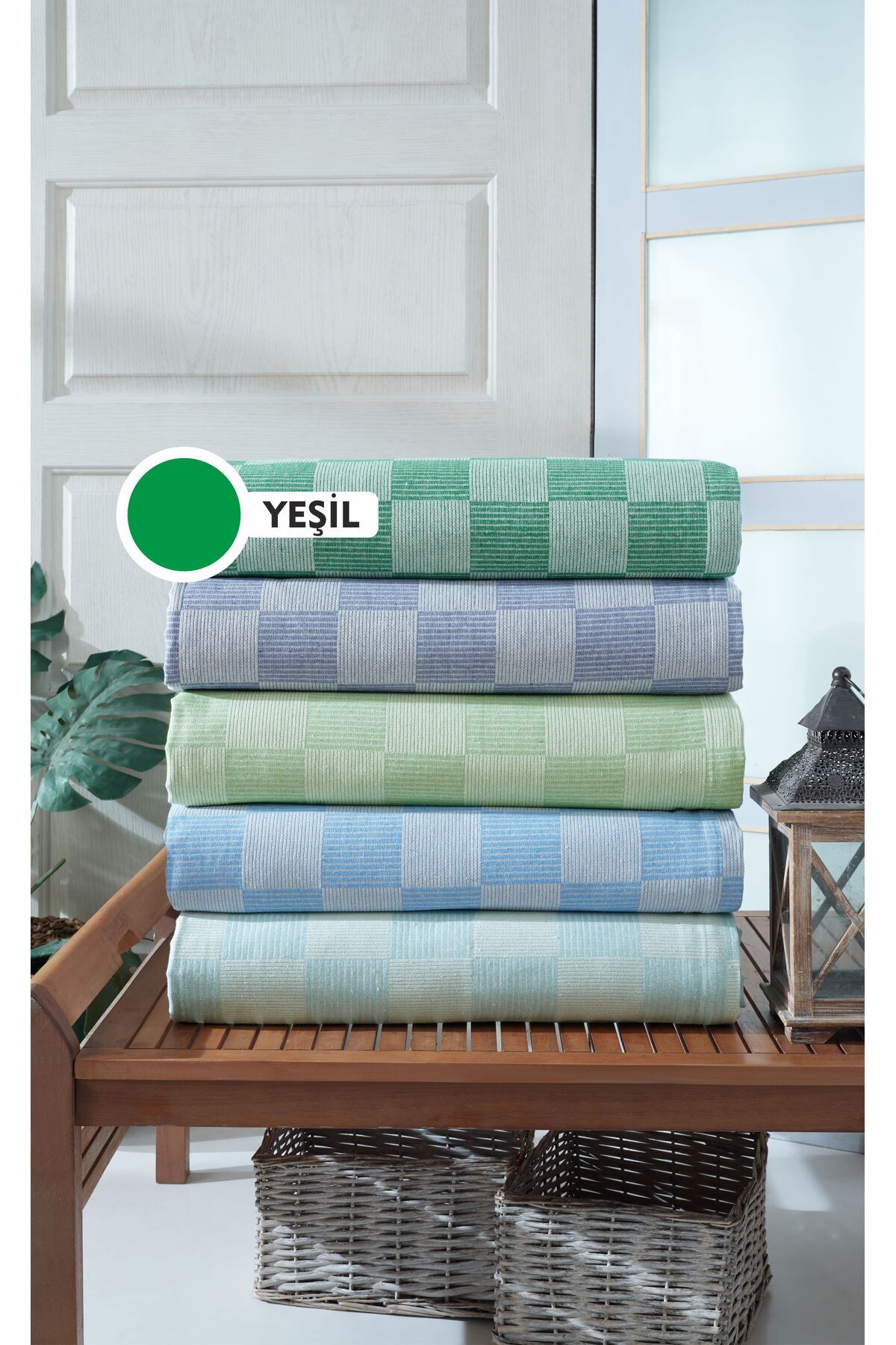 luxtex Çok Amaçlı Tek Kişilik Pike, Koltuk Örtüsü 170 X 230 Cm - Dama Desenli