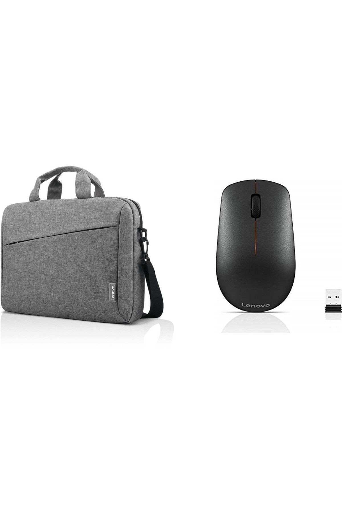 LENOVO 15.6" Casual Laptop Çantası B210 Gri, 400 Kablosuz Mouse Gy50r91293 Set