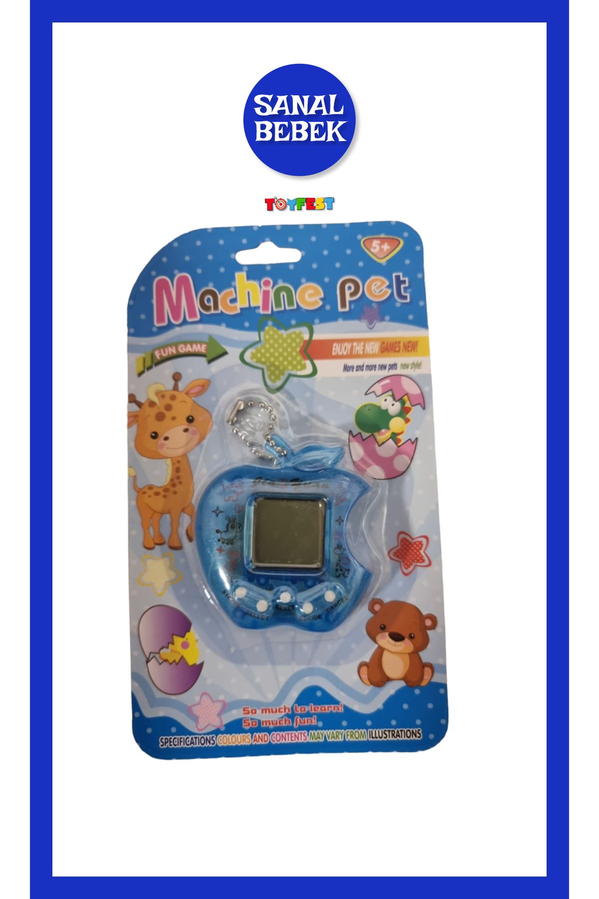 TOYFEST Nostaljik Sanal Bebek ( Virtual Pets ) - Mavi Elma