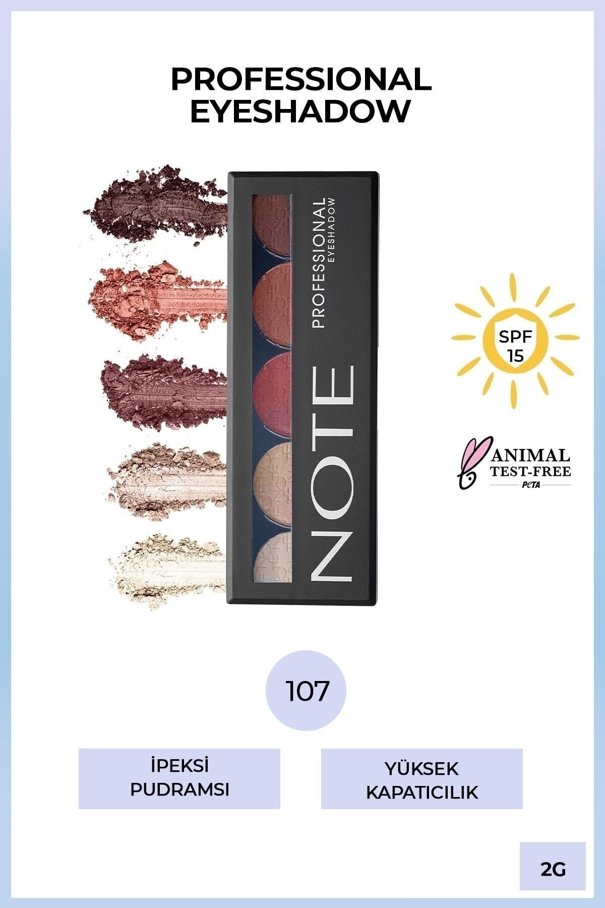 Note Cosmetics PROFESSİONAL EYESHADOW PALETTE NO:107 ……PALET4