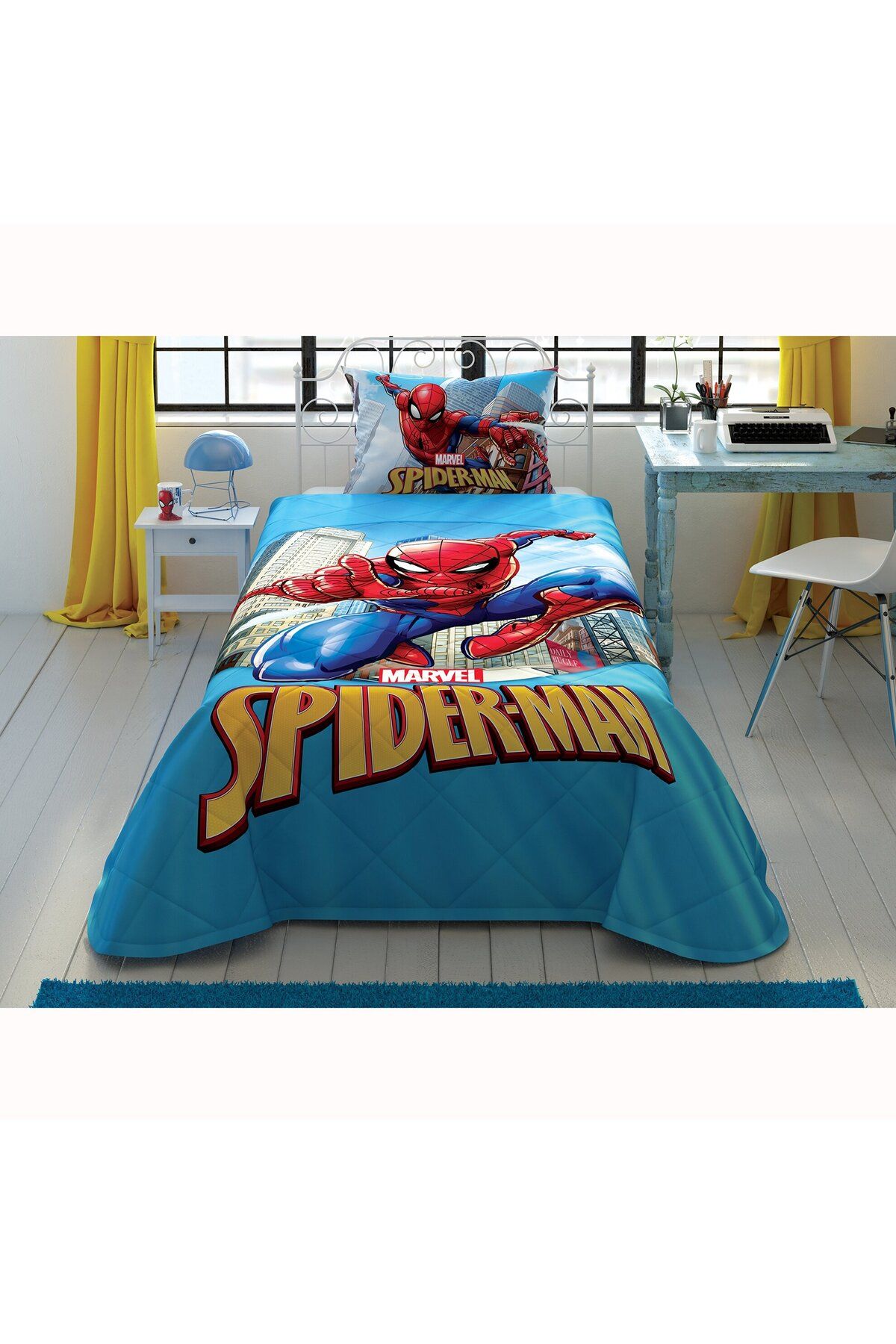 Taç Spiderman Classic Pamuk Lisanslı Yatak Örtüsü