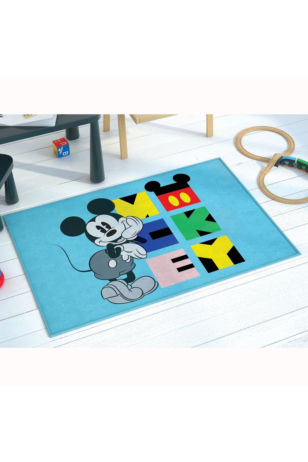 Taç Lisanslı Disney Mickey Mouse 80x120 Halı