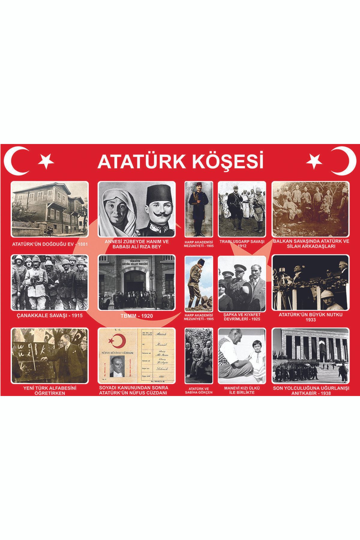 Live DijitaL Atatürk Köşesi 1 (vinil) 50x70 Cm okul pano afiş pankart