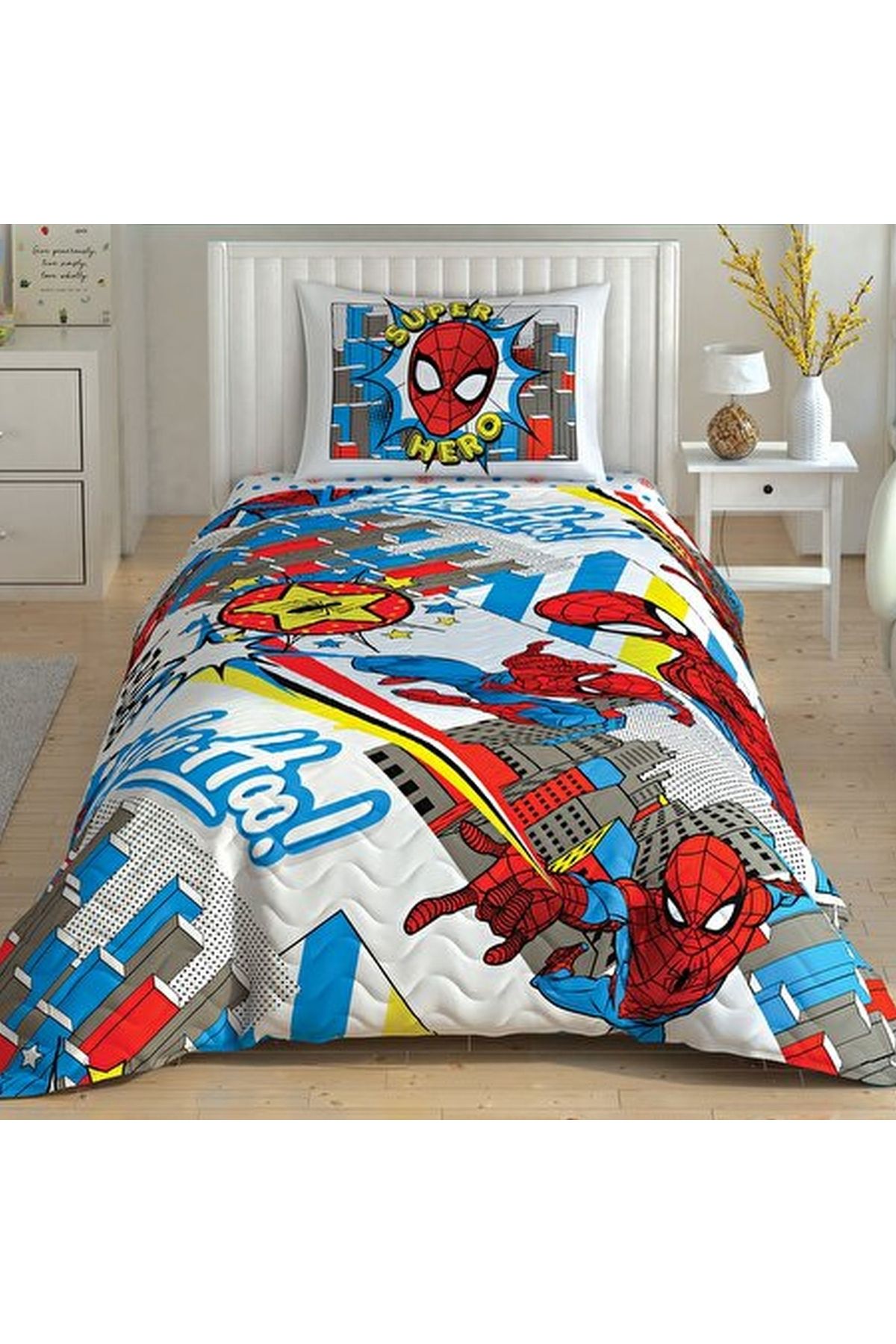 Taç Disney Spiderman Hero Pamuk Lisanslı Complete Set