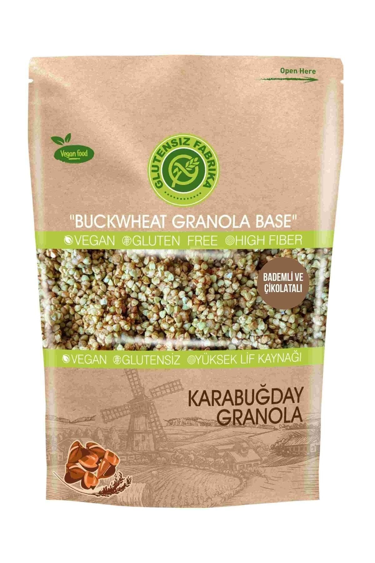 GLUTENSİZ FABRİKA Yulaf & Karabuğday Granola 300 gr badem Ve Çikolatalı