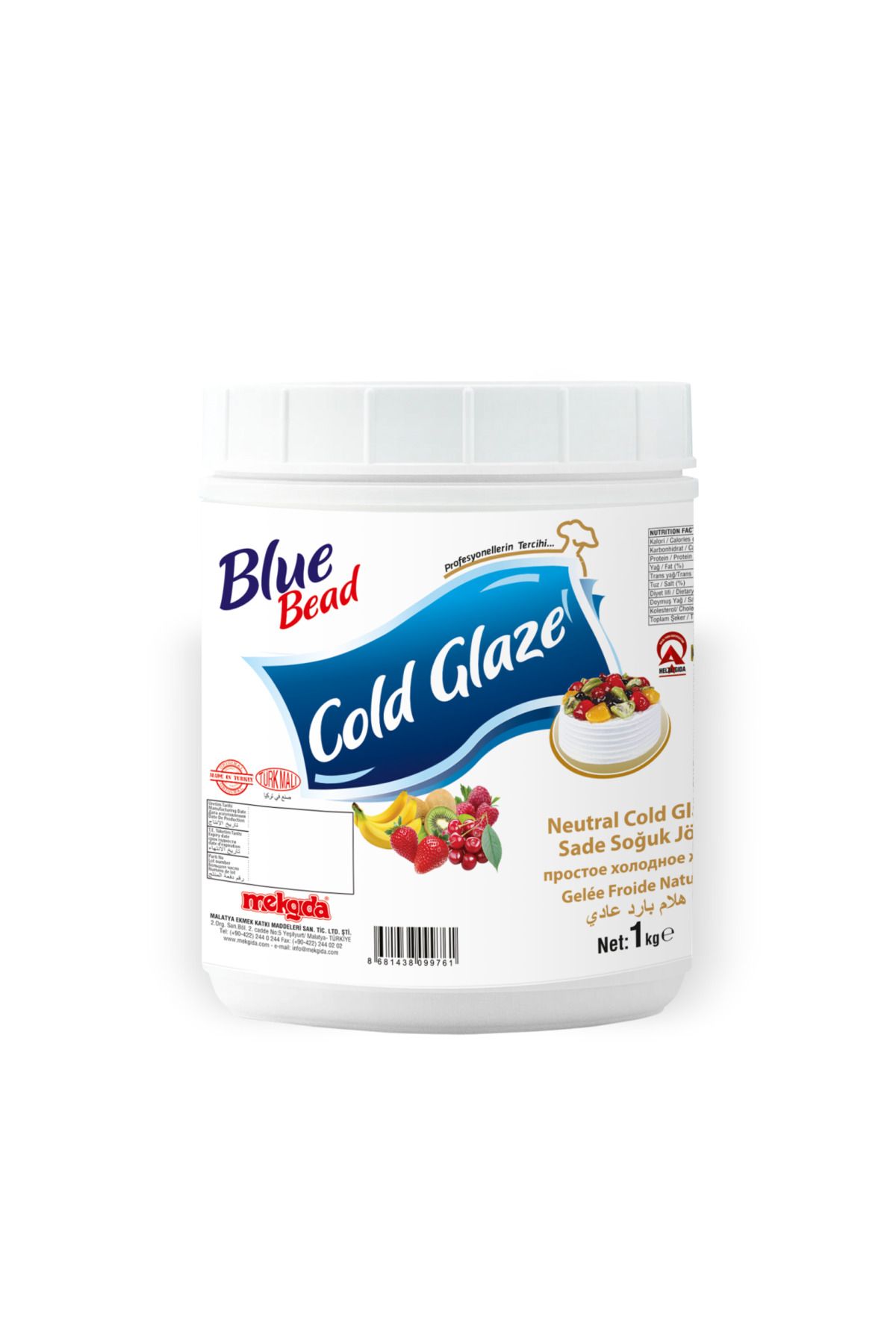 Blue Bead Sade Soğuk Pasta Jölesi 1 kg