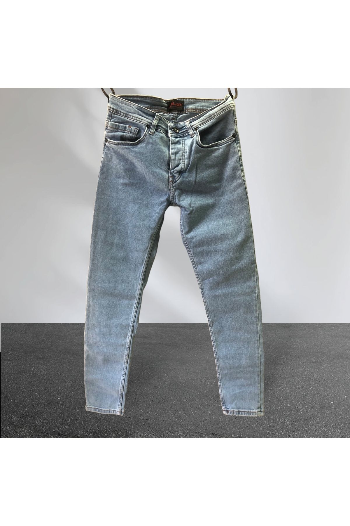 Enjoy Kot-Jeans-Slim Fit-Ligralı-Düğmeli -Pantalon