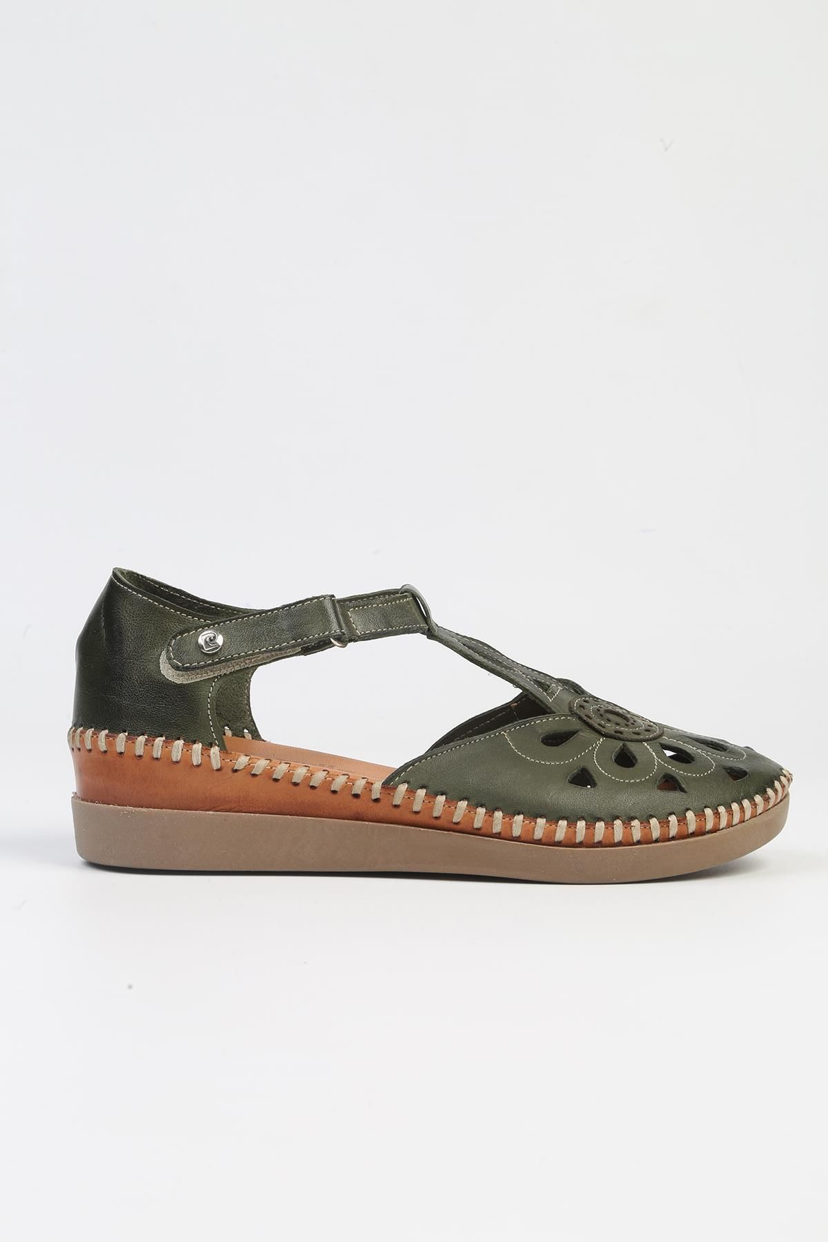 Pierre Cardin ® | PC-53024- 3963 Haki-Kadın Topuklu Günlük Ayakkabı