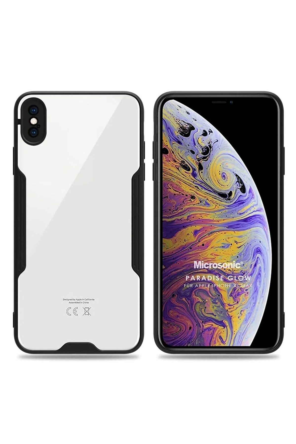 Microsonic Apple Iphone Xs Max Kılıf Paradise Glow Siyah