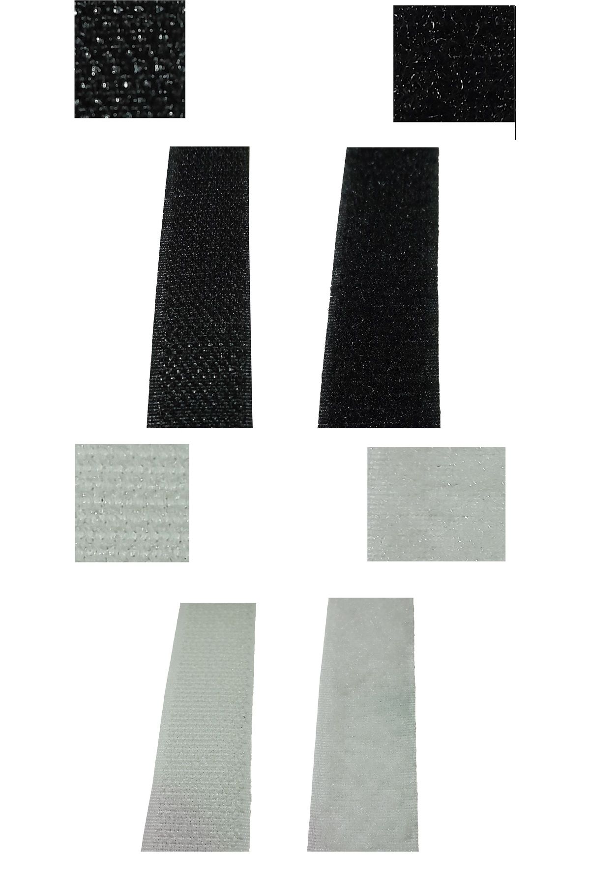 U5 FASHION cırt cırt bant dikilebilir tamir bandı takımı 2 santim genişlik 150 santim beyaz 150 santim siyah