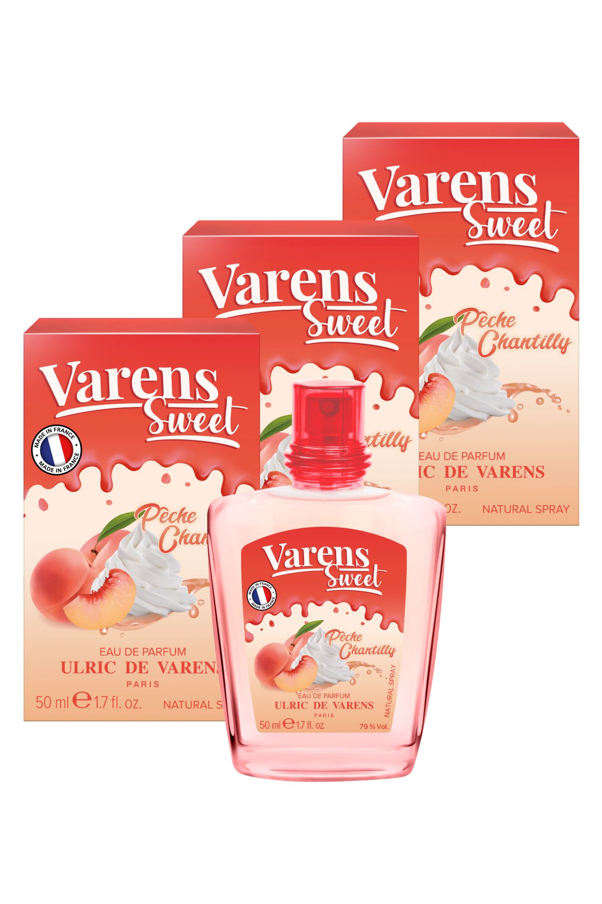 Ulric De Varens Varens Sweet Pêche Chantilly 3'lü Set (3X50ML EDP) Kadın Parfüm