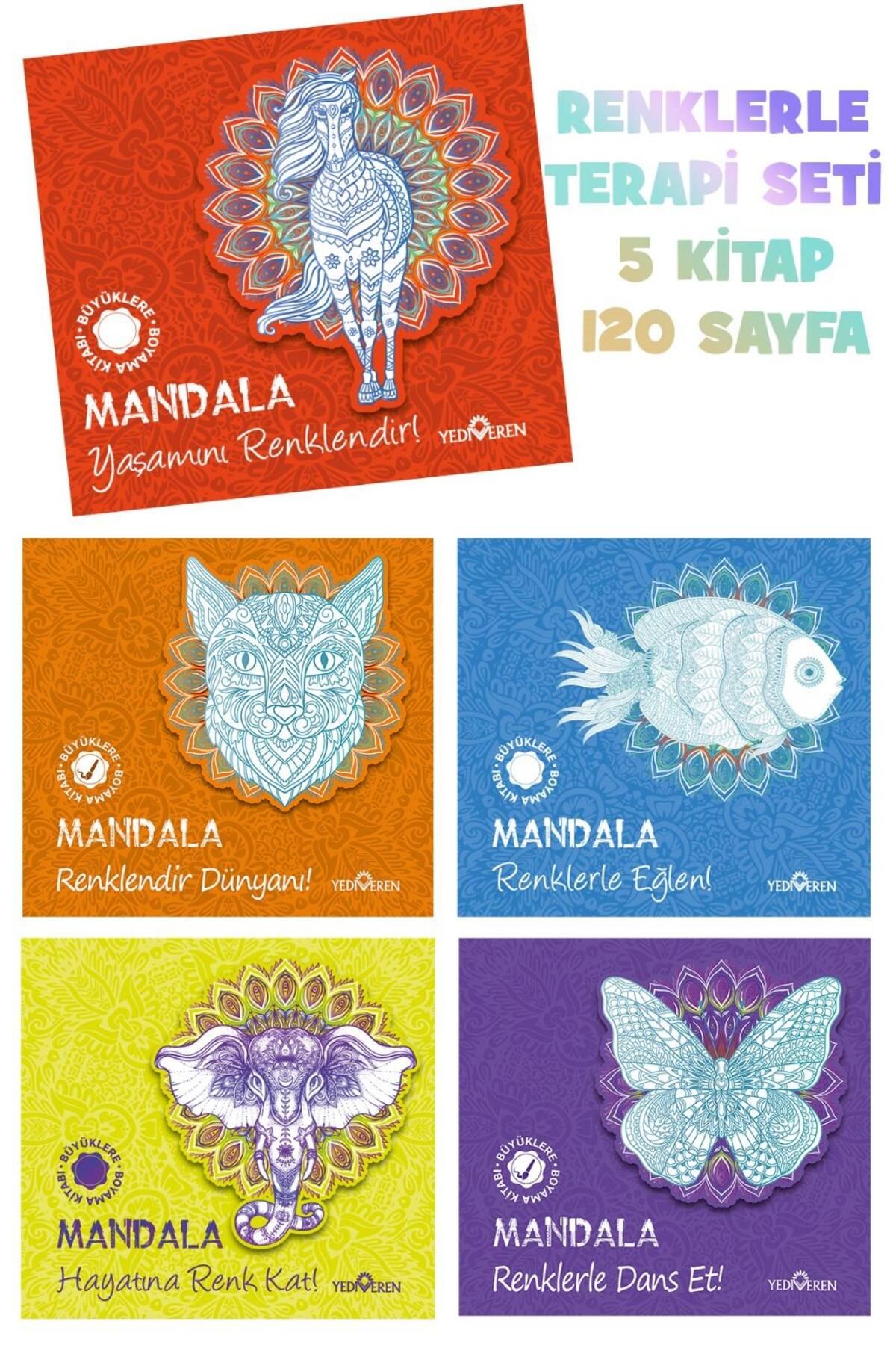 Yediveren Yayınları Mandala Büyükler Için Boyama Seti 5 Kitap Takım