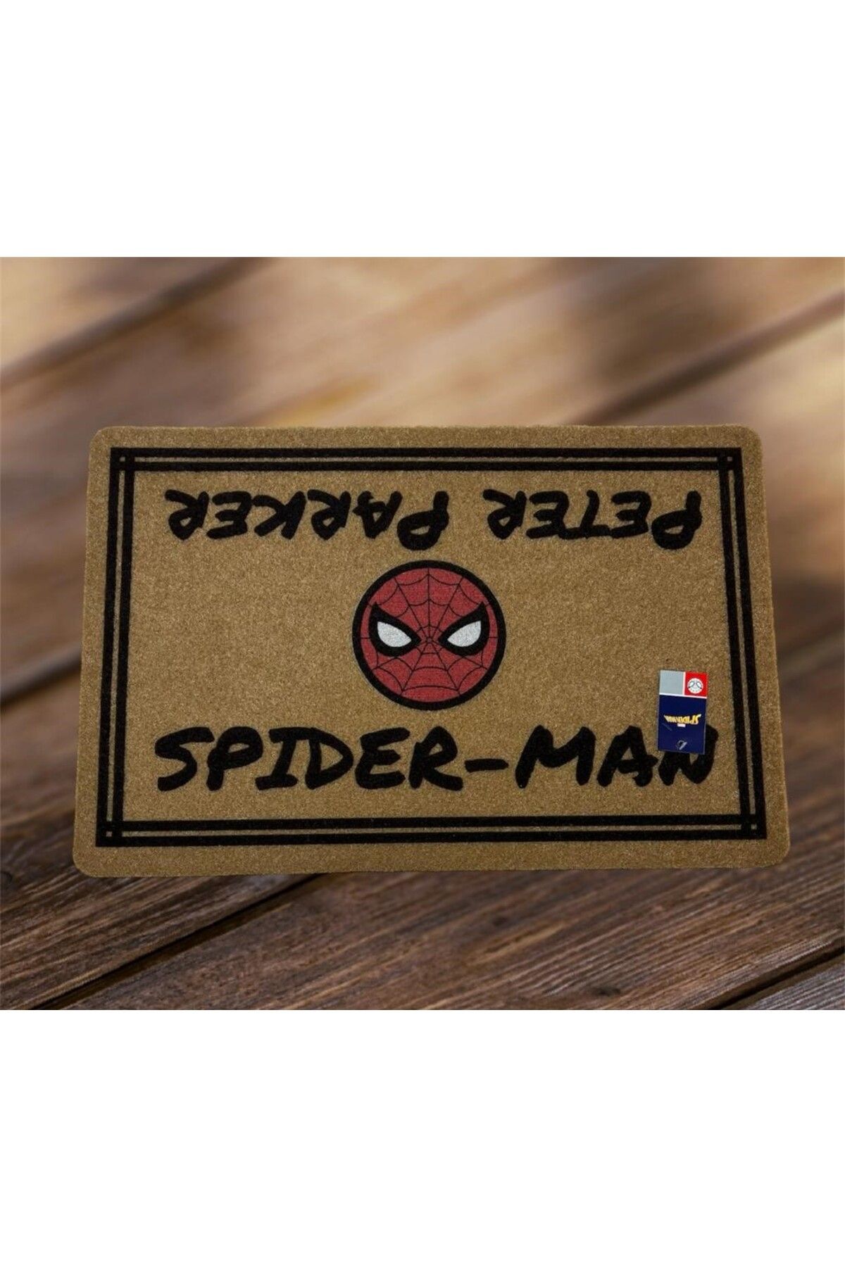 Taç Disney  Spiderman Dikdörtgen  Kapı Önü Kaymaz Taban  Paspas 40x60 cm