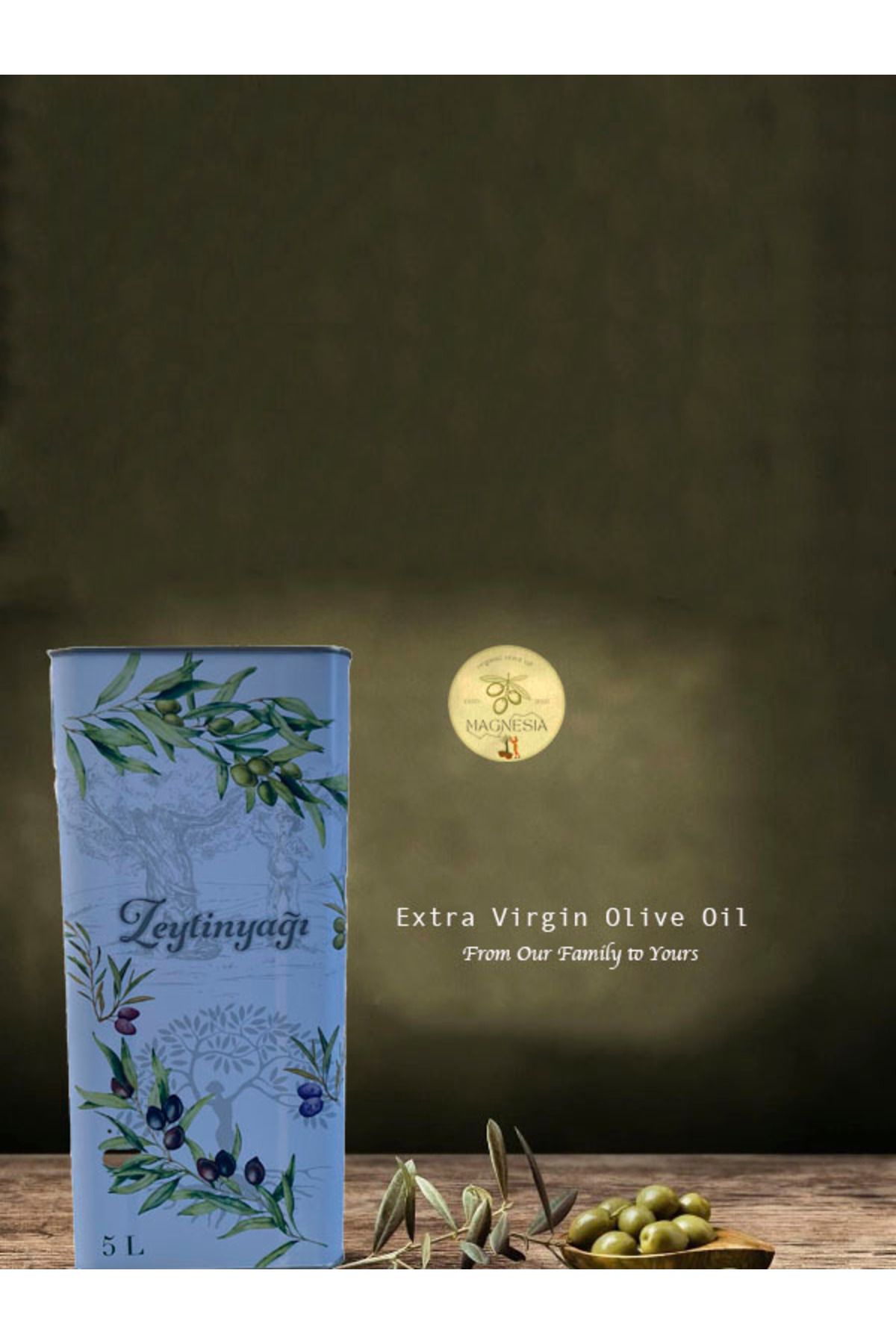 magnesia organic olive oil estd 2023 Magnesia Organic Olive Oil 5 LT Soğuk Sıkım 0.3 Asit Oranı