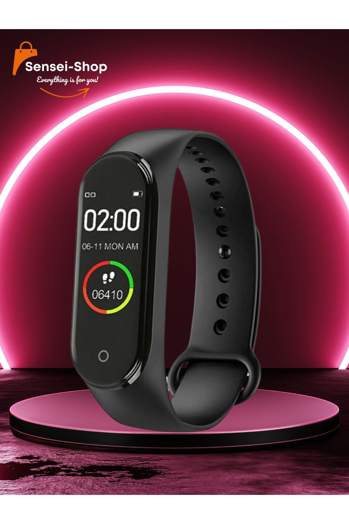 LONG NECK M4 Akıllı Saat ve Bileklik - Renkli Ekran, iOS ve Android Uyumlu, 1. Kalite
