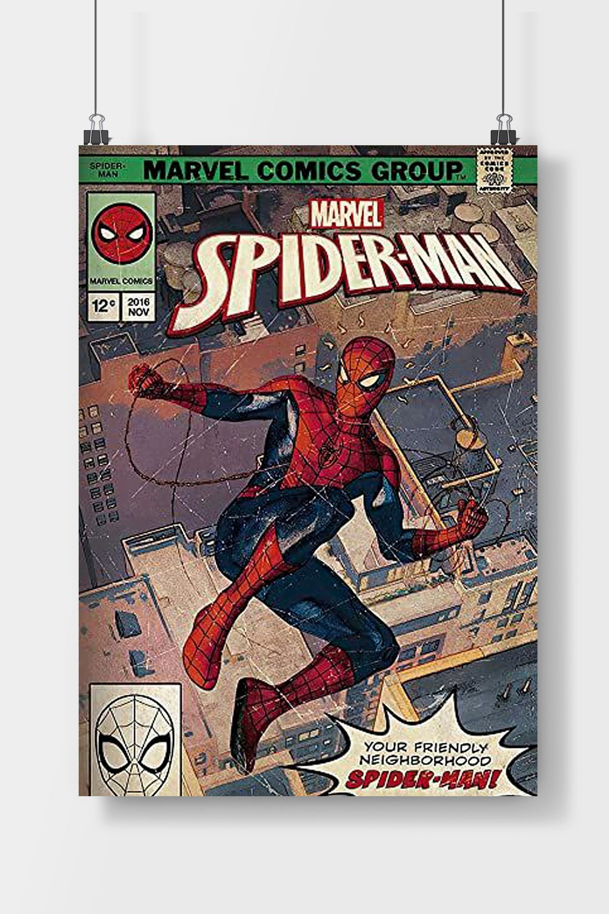 TREND Marvel Spiderman Poster Çerçevesiz Parlak Fotoğraf Kağıdı