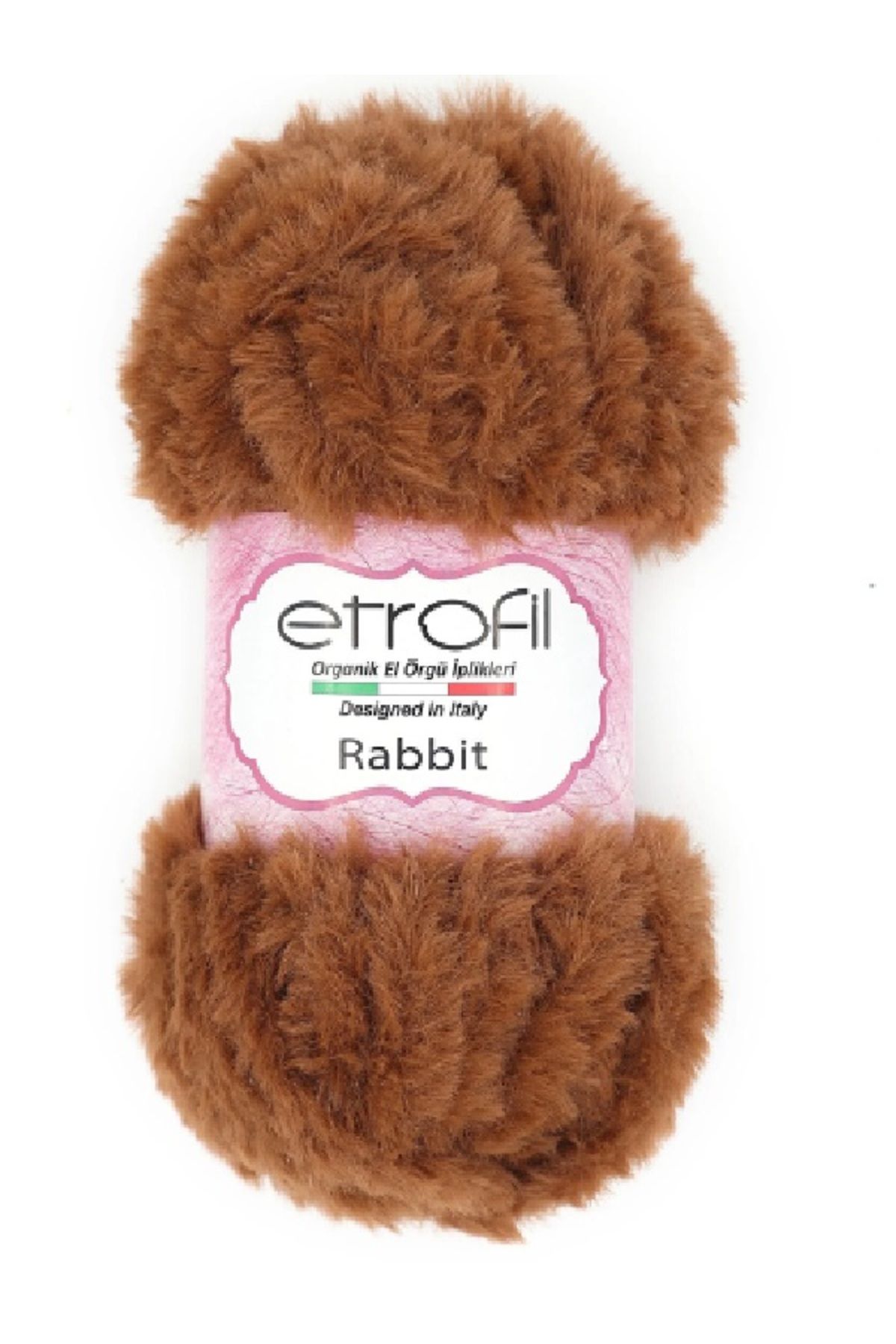 Etrofil Rabbit Örgü Ipi Tüylü Ip Kürk Ip Çanta Çeket Battaniye Halı Şapka Kazak Mont Yastık 77115