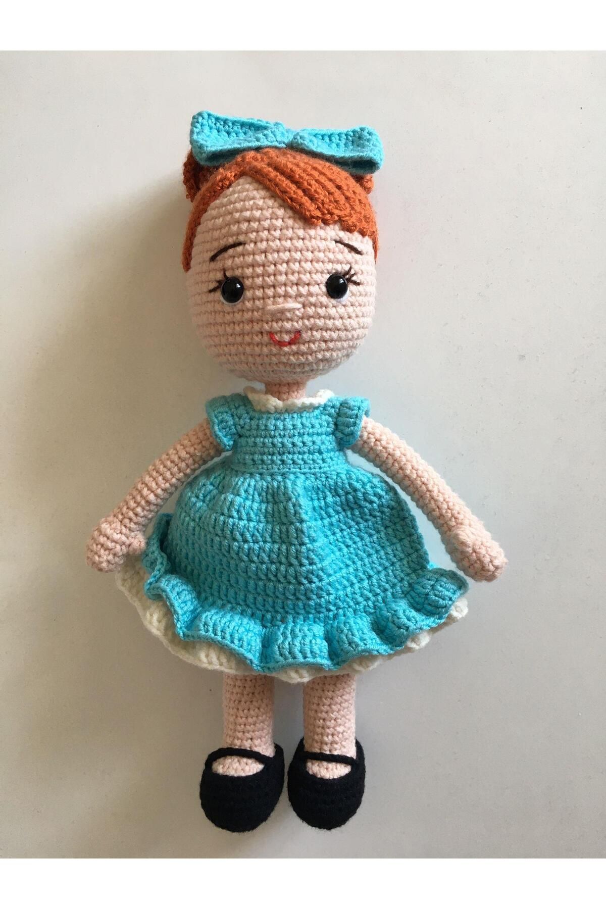 OYUNCAKPARK Mavi Şeker Bebek Amigurumi Organik Oyuncak