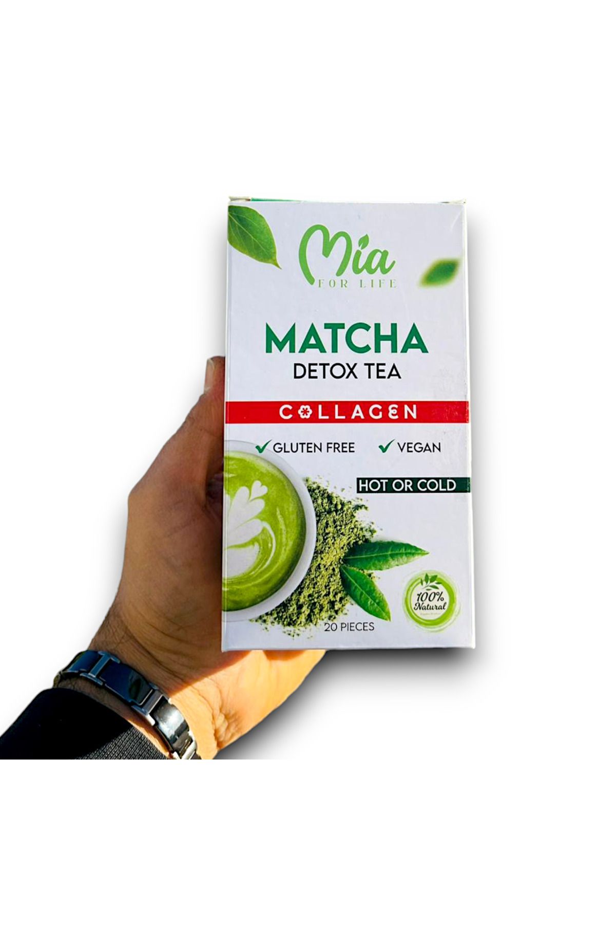 Mia For Life Matcha Detoks Tea Collagen 20 Pieces