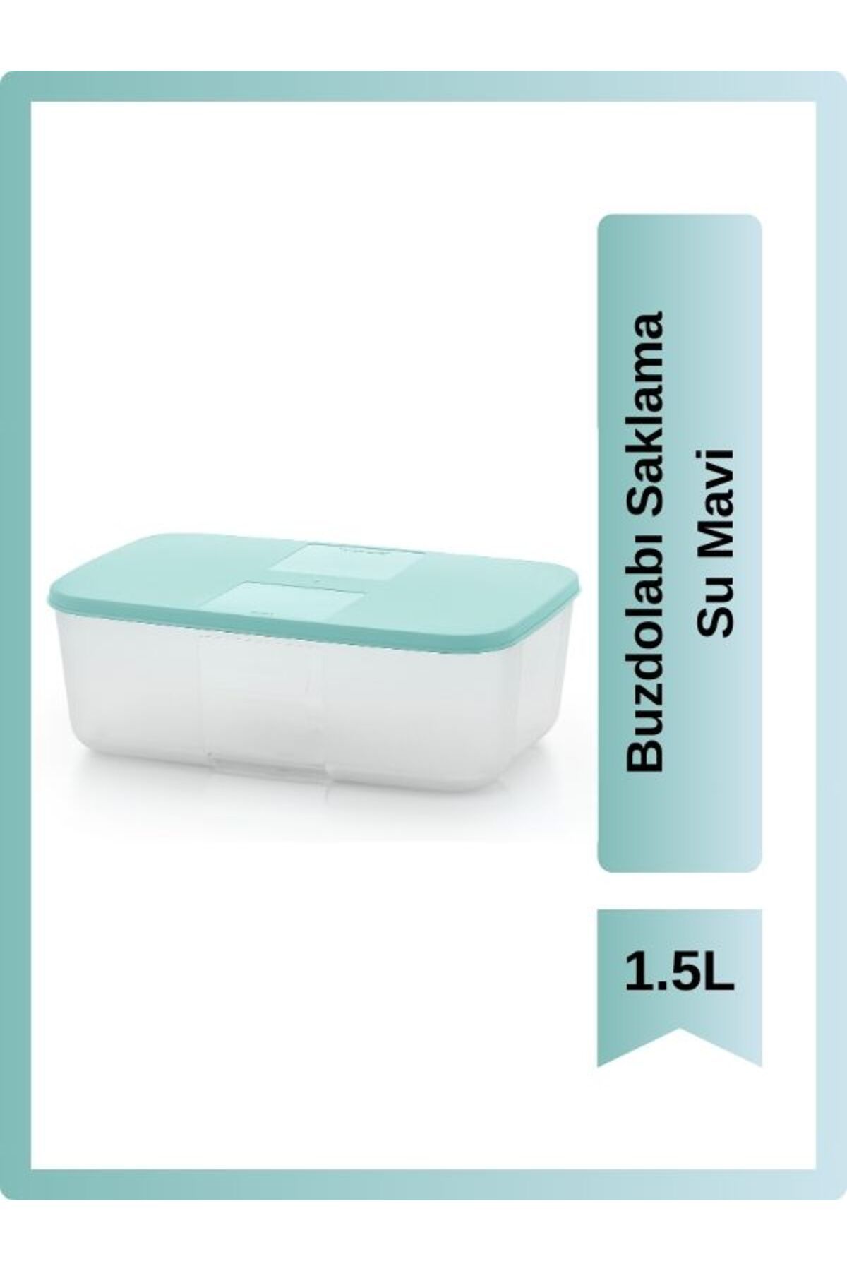 Tupperware Buzdolabı Saklama 1.5L Su Mavi