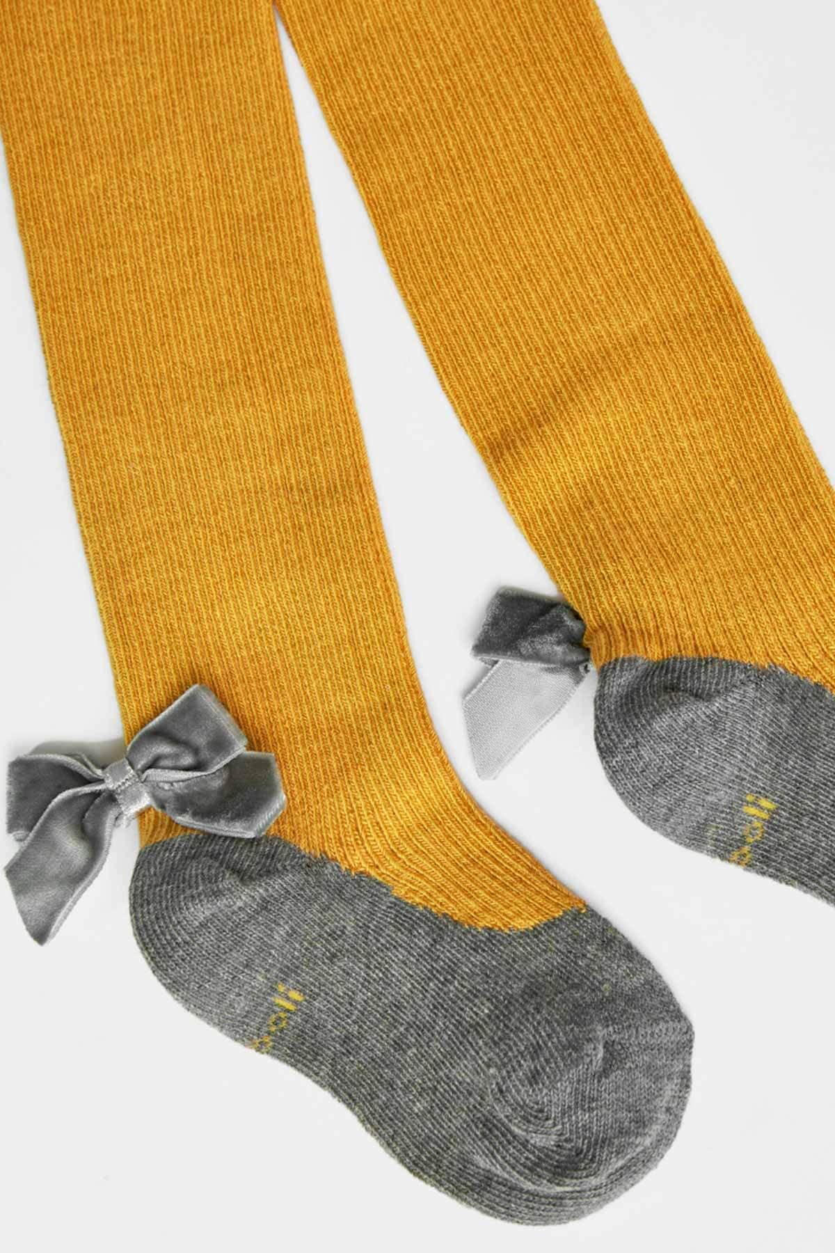 Boboli Kız Çocuk Külotlu Çorap Sarı