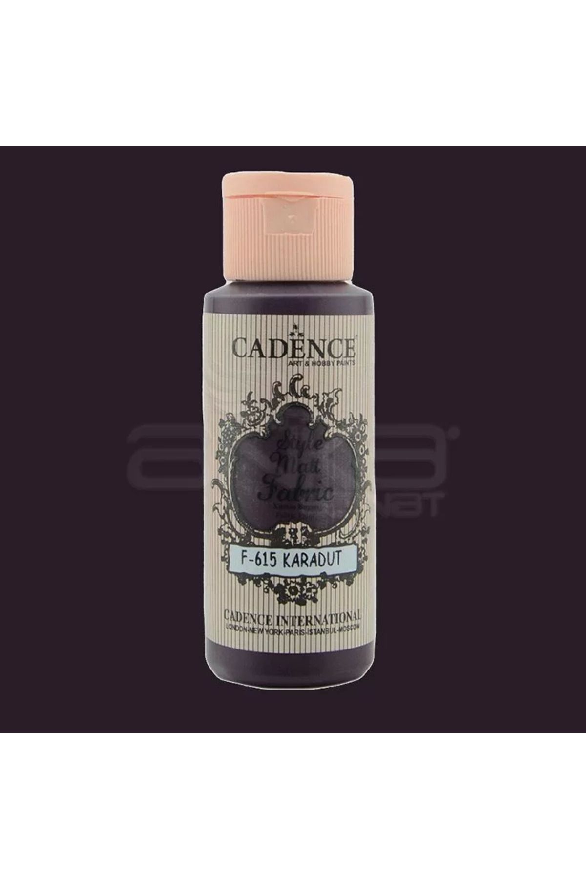 Cadence Style Matt Fabric Kumaş Boyası 59ml F615 Karadut-Mulberry Purple