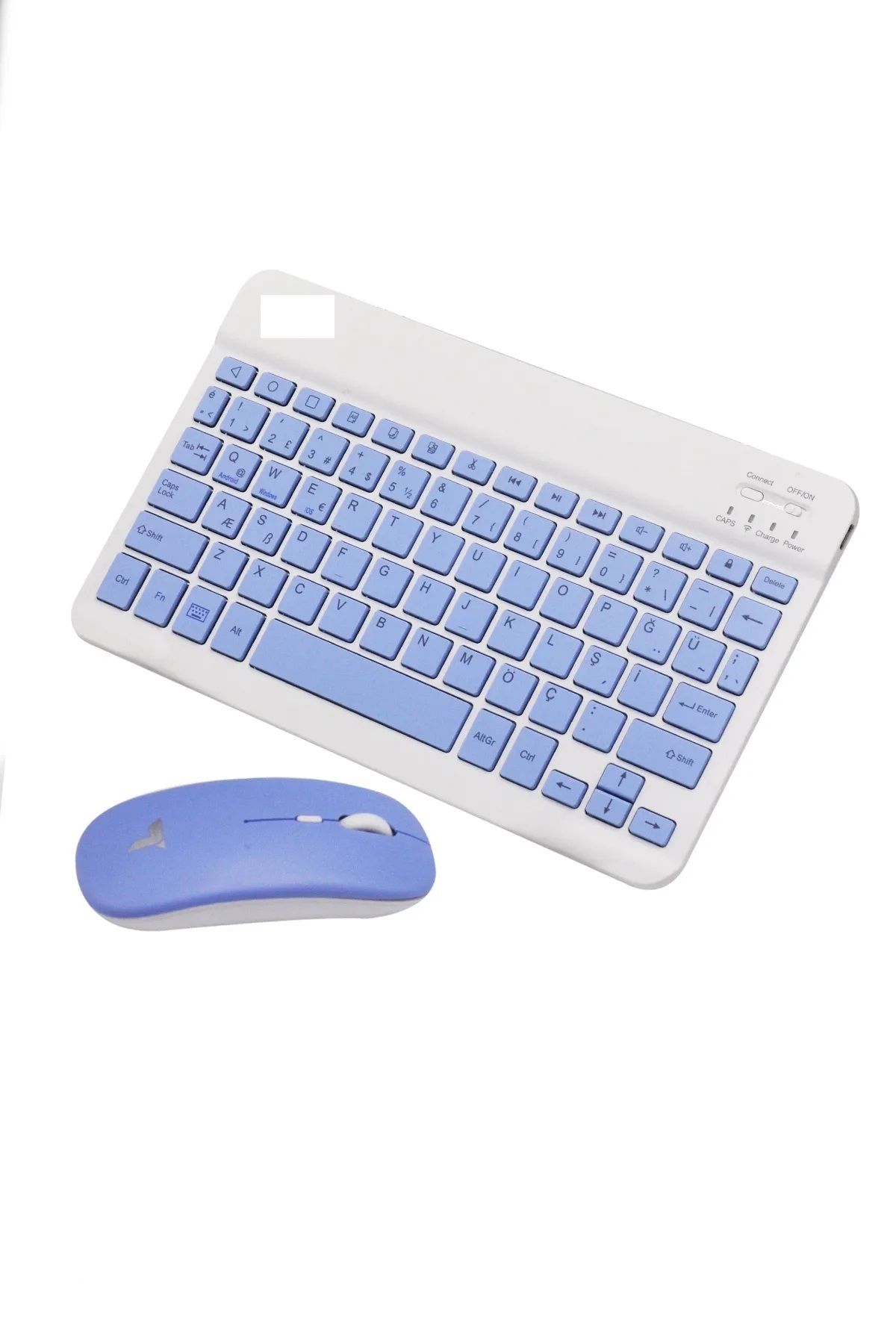 TekizTeknoloji Pembe Tmk-04 Bluetooth Kablosuz Klavye Ve Mouse Seti