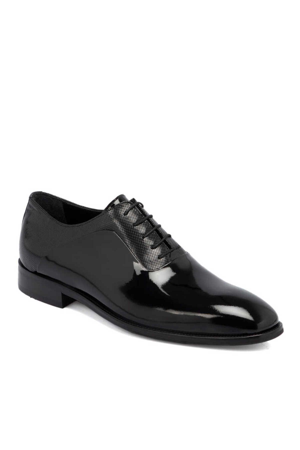 Tergan Siyah Rugan Deri Erkek Klasik Ayakkabı - E23I1AY56289-A07