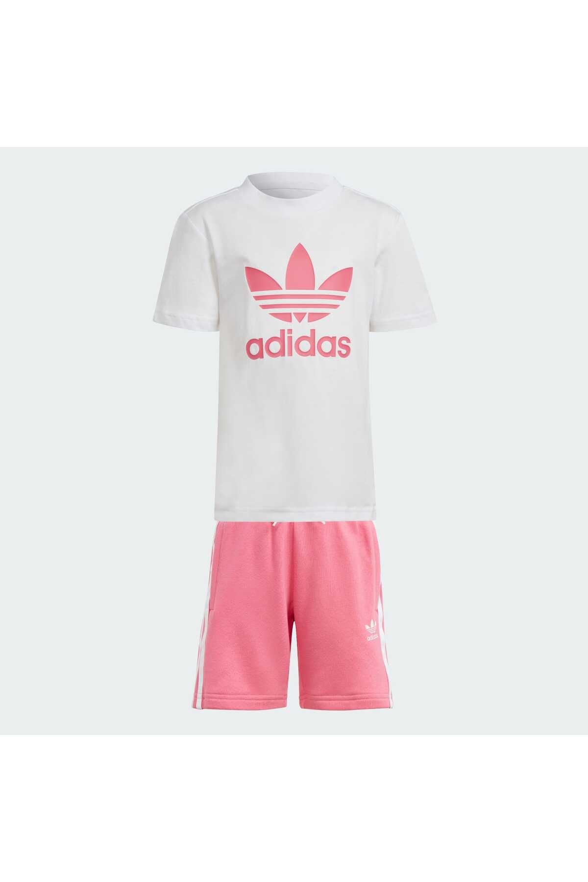adidas Adicolor Unisex Çocuk Şort Ve Tişört Takımı Ir6932