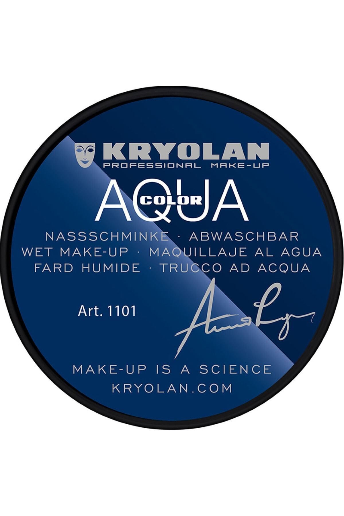 Kryolan Aquacolor® Su Bazlı Eyeliner Küçük Boy 8 ml 01101 Deep Black