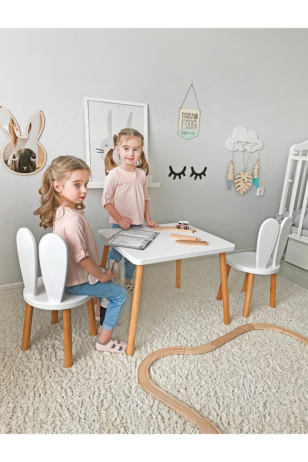Bee Smart Montessori Çocuk Oyun, Çalışma, Çocuk Aktivite Masası Ve Sandalyesi