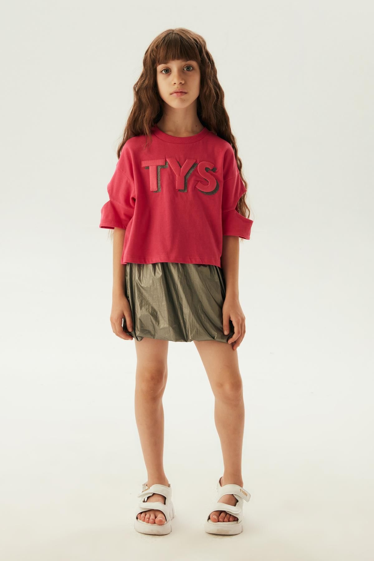 Tyess BG Store Kız Çocuk Fuşya T-Shirt