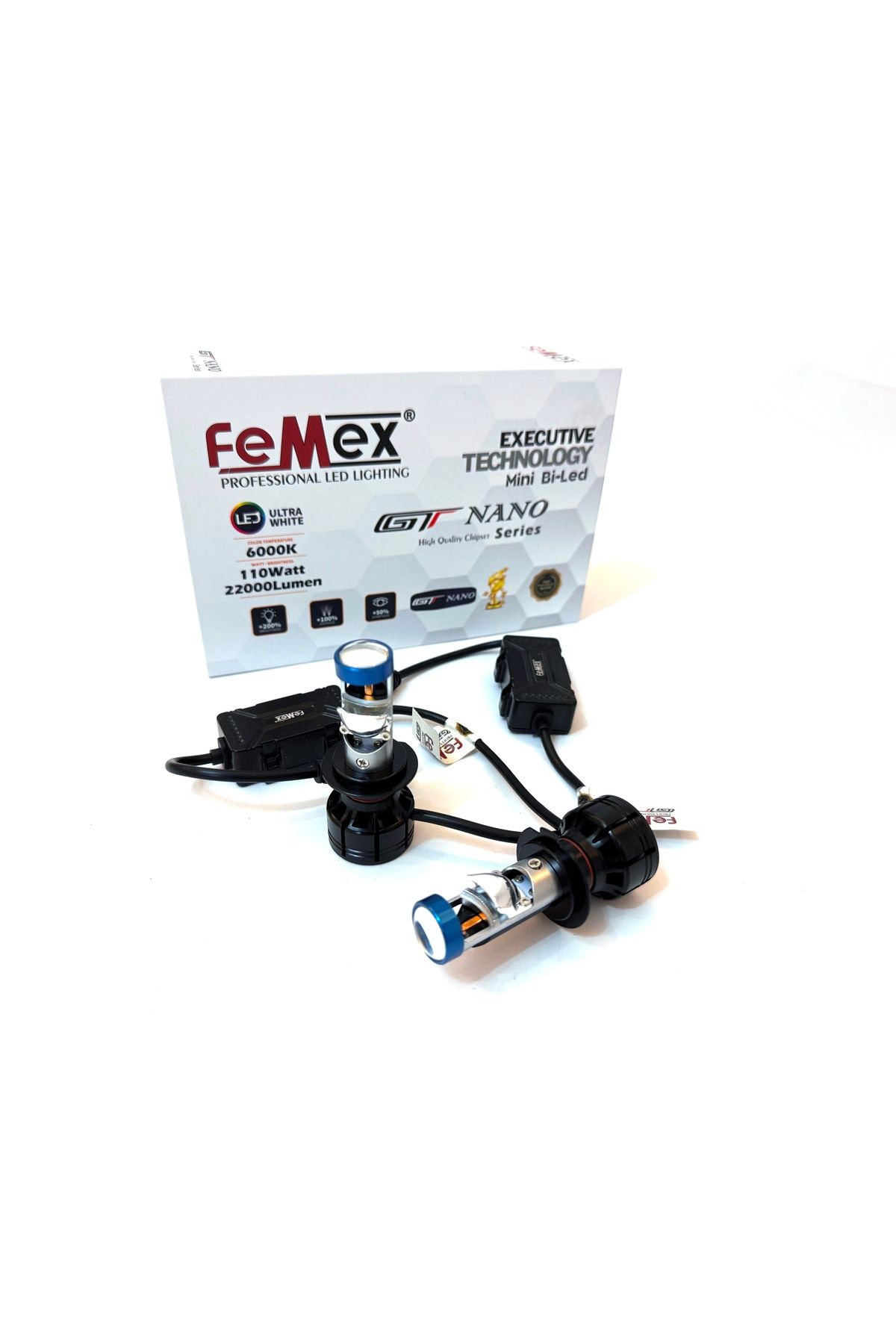FEMEX Gt Nano Executıve H4 Mini Bi-led Xenon Kendinden Mercekli