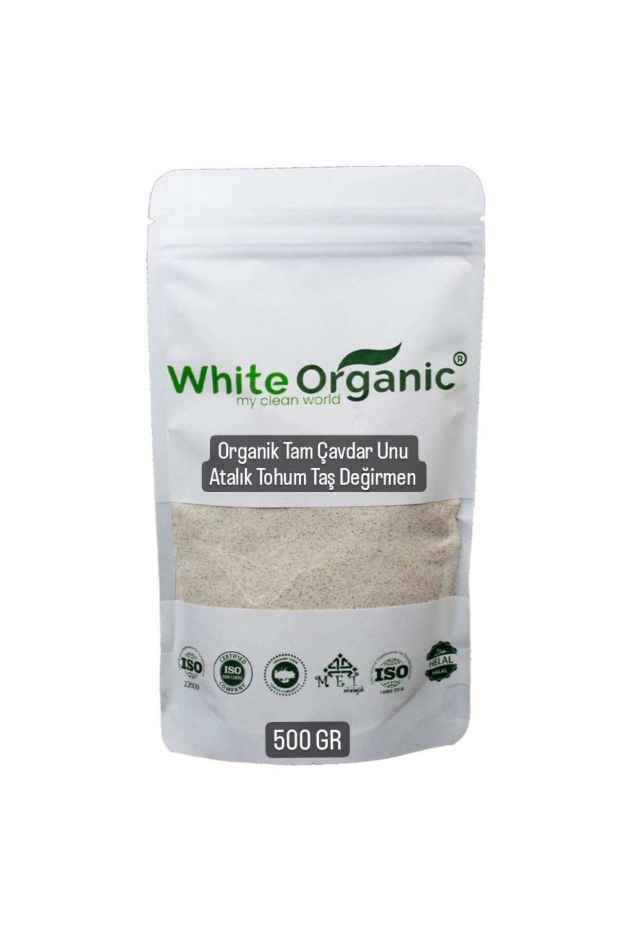 White Organic Organik Tam Çavdar Unu 500 gr Taş Değirmen