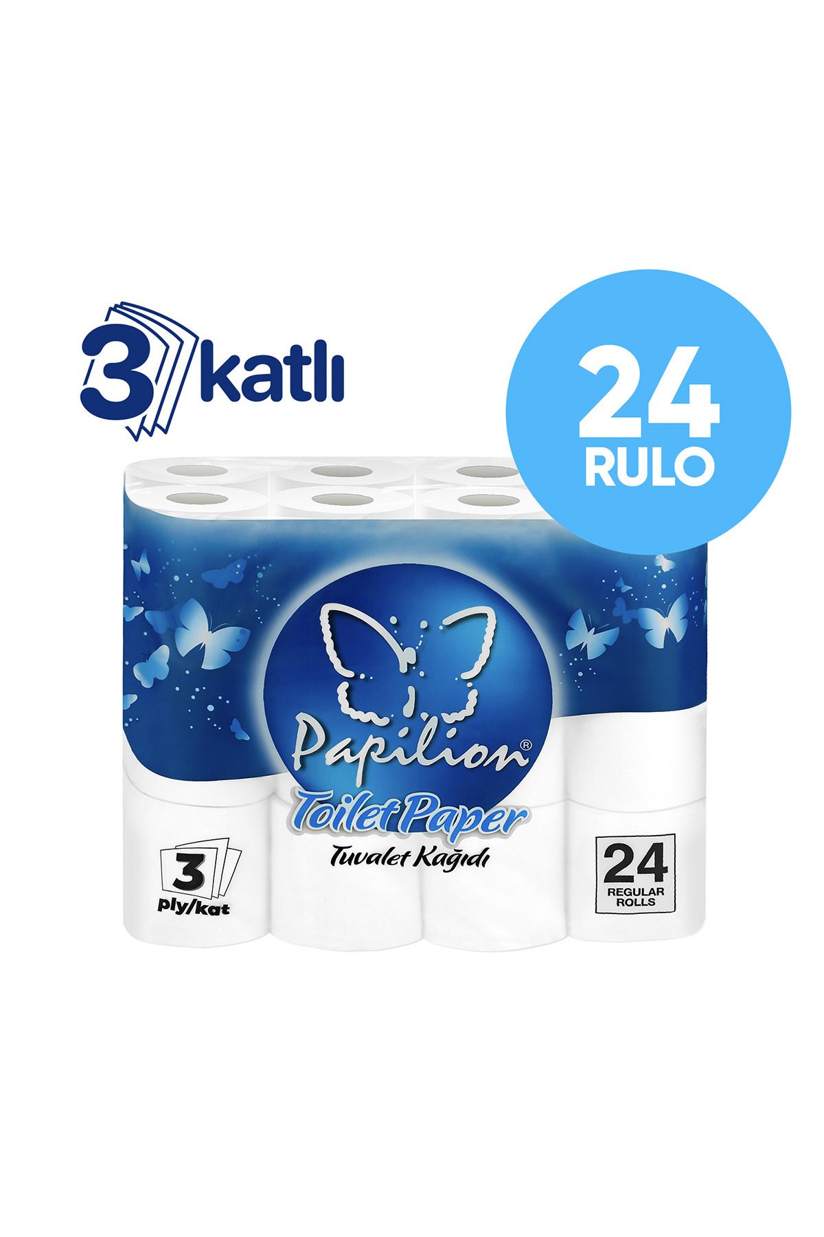 Papilion Extra-soft 3 Katlı Tuvalet Kağıdı - 24 Rulo