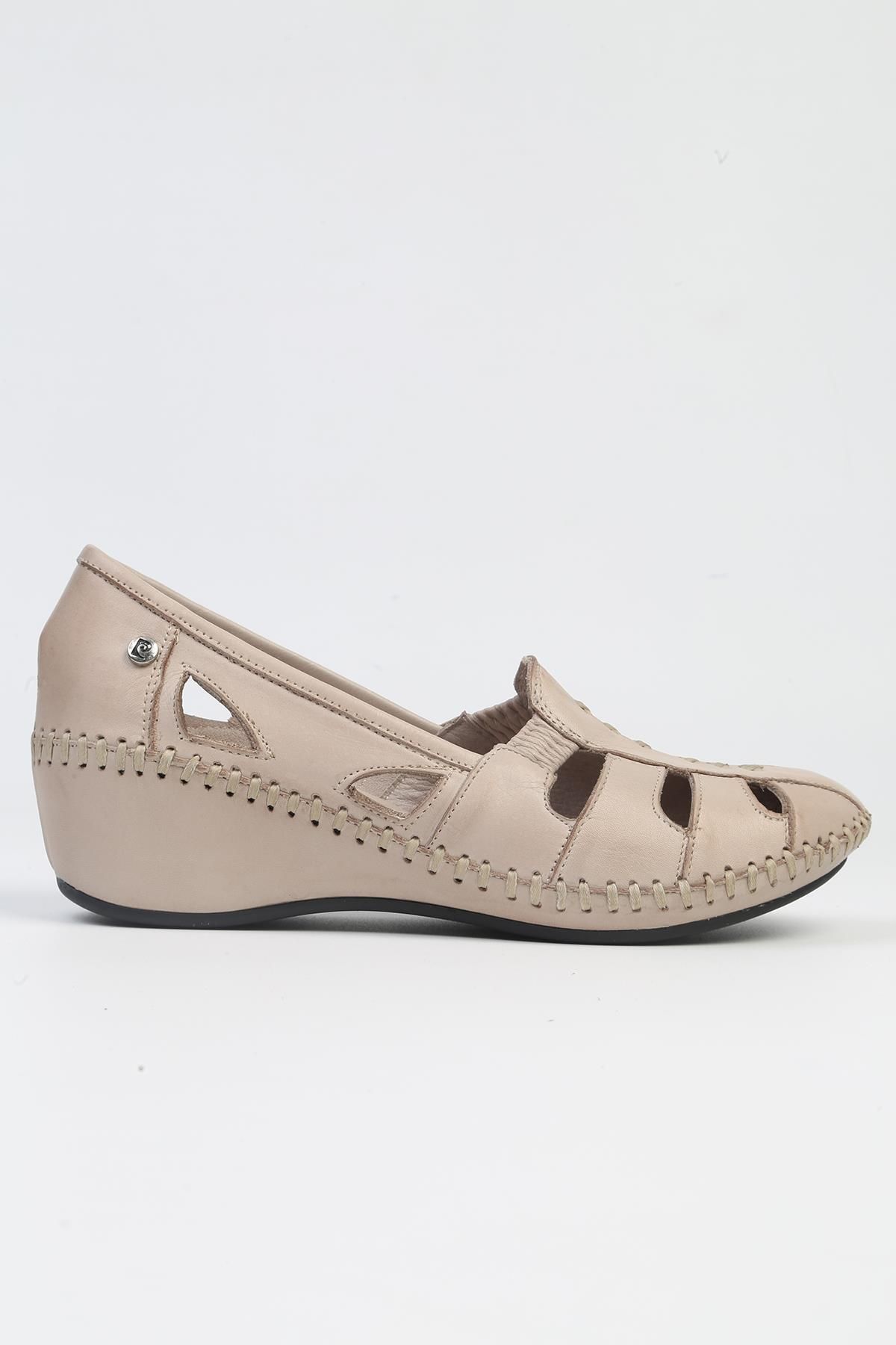 Pierre Cardin ® | PC-53023- 3963 Vizon-Kadın Topuklu Günlük Ayakkabı