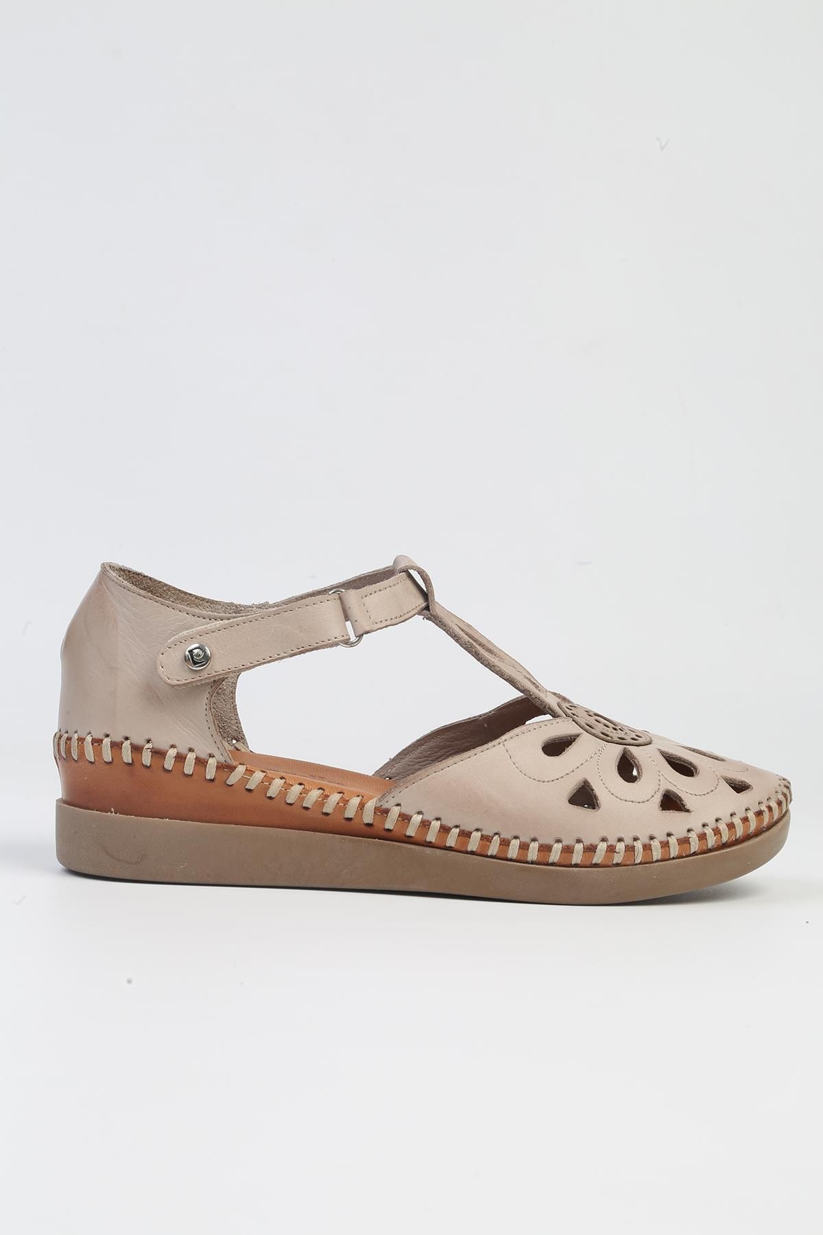 Pierre Cardin ® | PC-53024- 3963 Vizon-Kadın Topuklu Günlük Ayakkabı