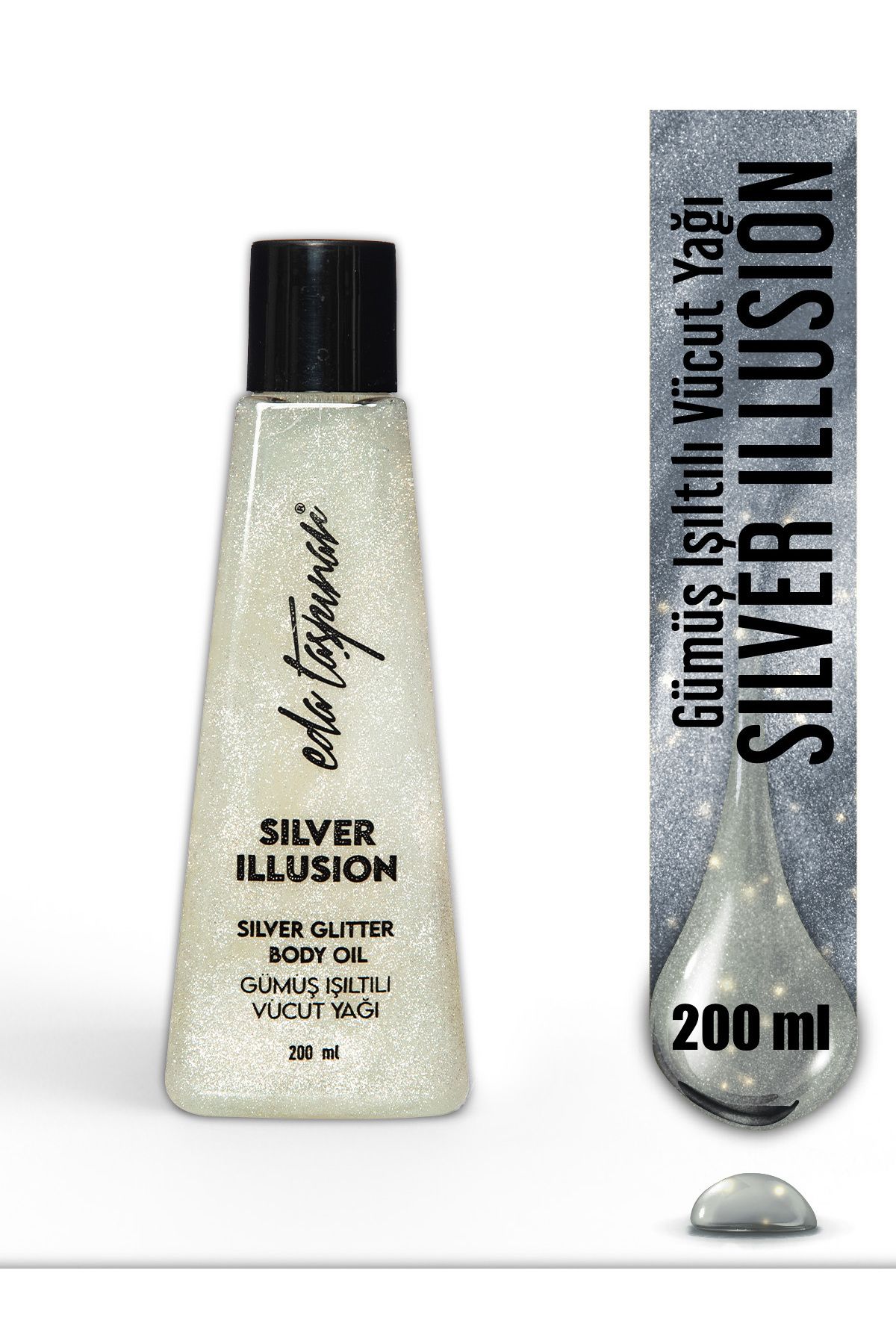 Eda Taşpınar Simli Vücut Yağı Silver Illusion - 200 ml (EGX90)