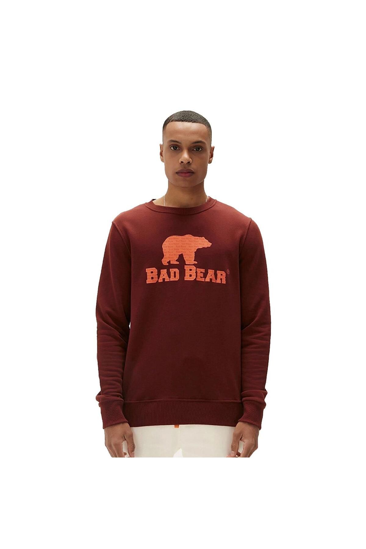 Bad Bear Badbear Logo Crewneck Sweatshirt Kahve