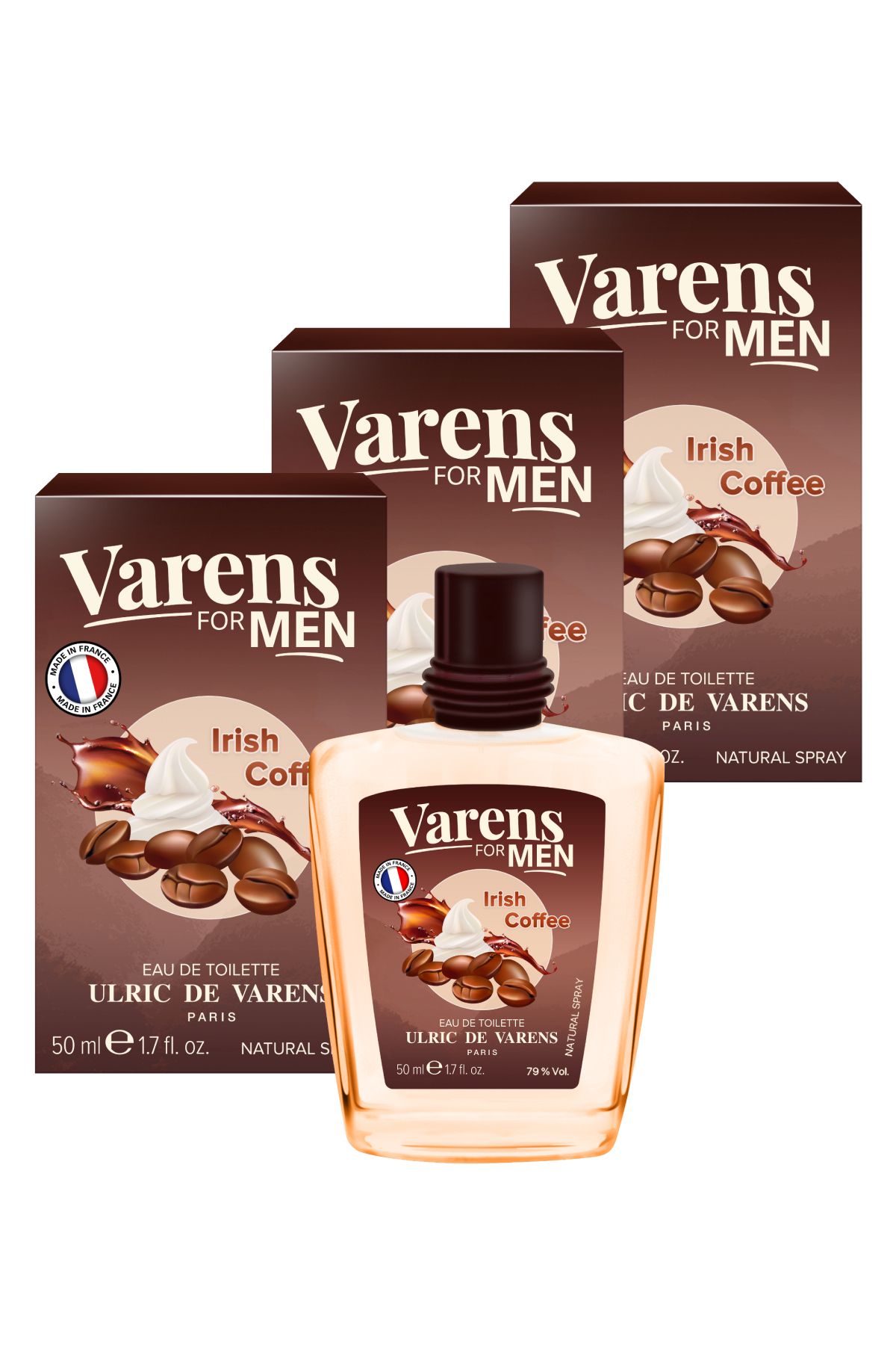 Ulric De Varens Varens For Men Irish Coffee 3'lü Set (3X50ML EDT) Erkek Parfüm