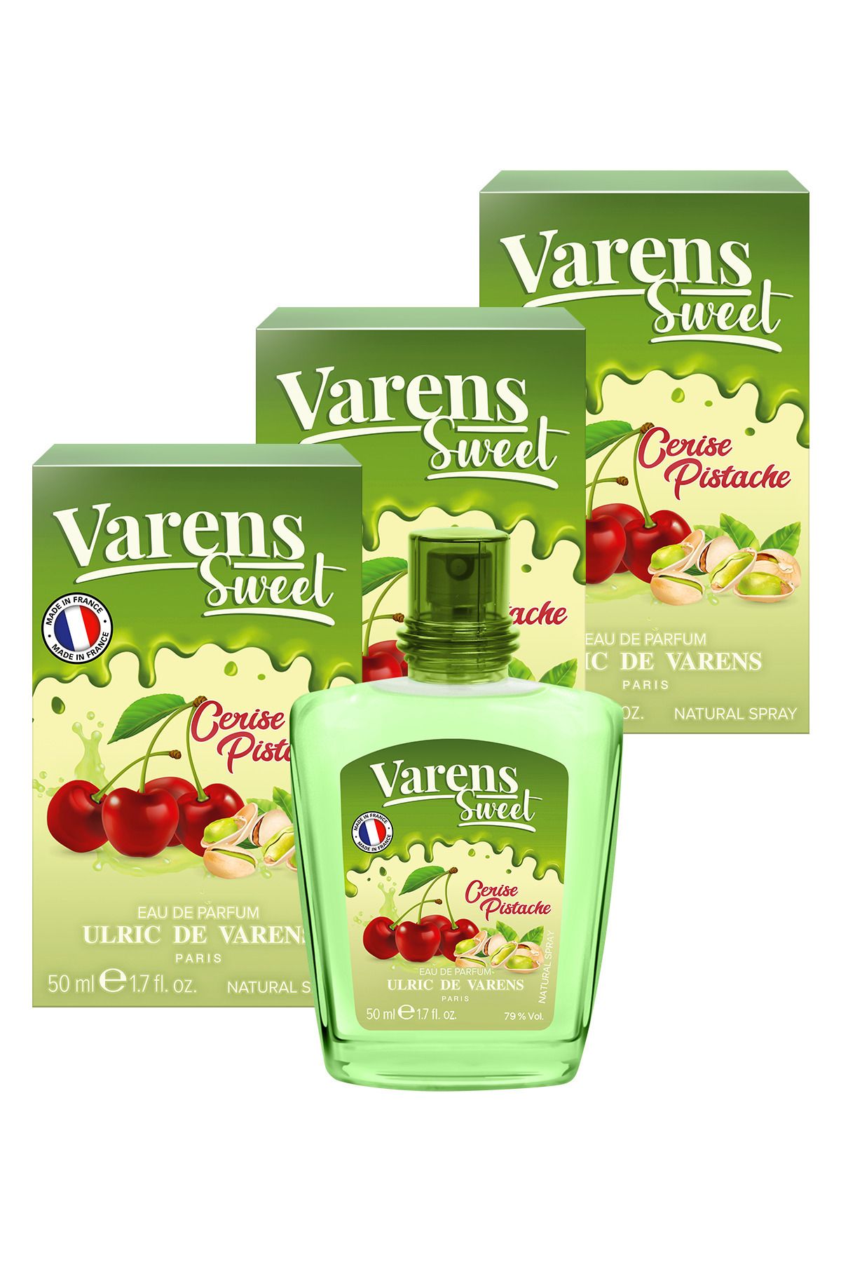 Ulric De Varens Varens Sweet Cerise Pistache 3'lü Set (3X50ML EDP) Kadın Parfüm