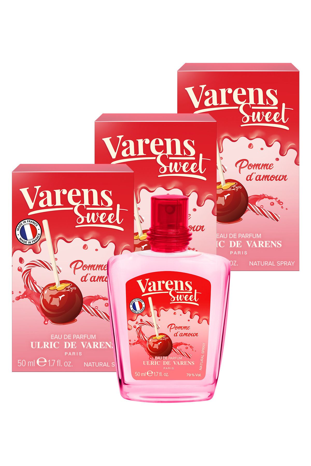 Ulric De Varens Varens Sweet Pomme d'Amour 3'lü Set (3X50ML EDP) Kadın Parfüm