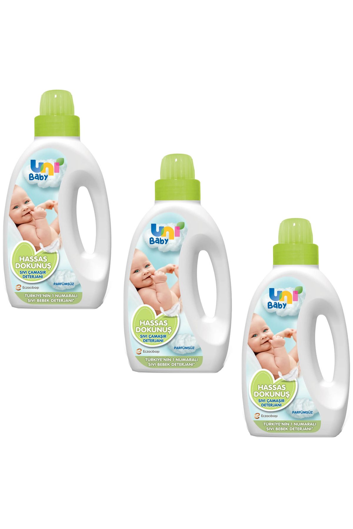Uni Baby Hassas Dokunuş Sıvı Çamaşır Deterjanı 1000 ml 3 Adet