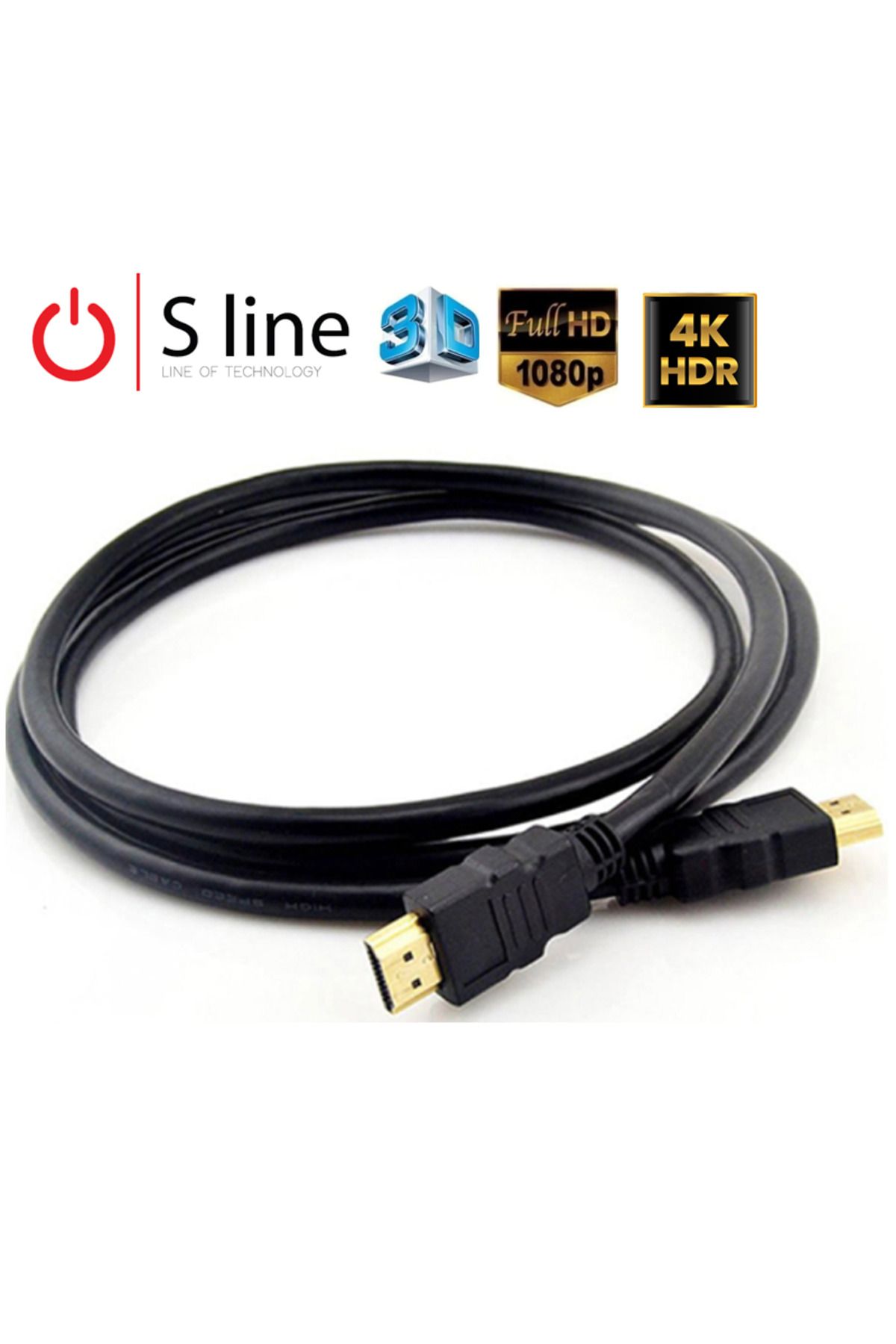S-Line SLINE HDMI KABLO 10 METRE HDMI 3D Full HD Uyumlu 10m HDMI Kablo