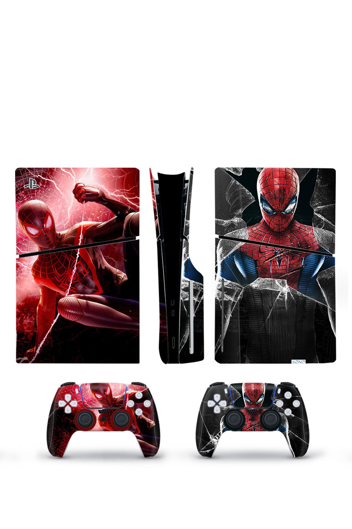 Kt Grup Spider Man Playstation 5 Slim Disk Versiyon Sticker Kaplama Seti
