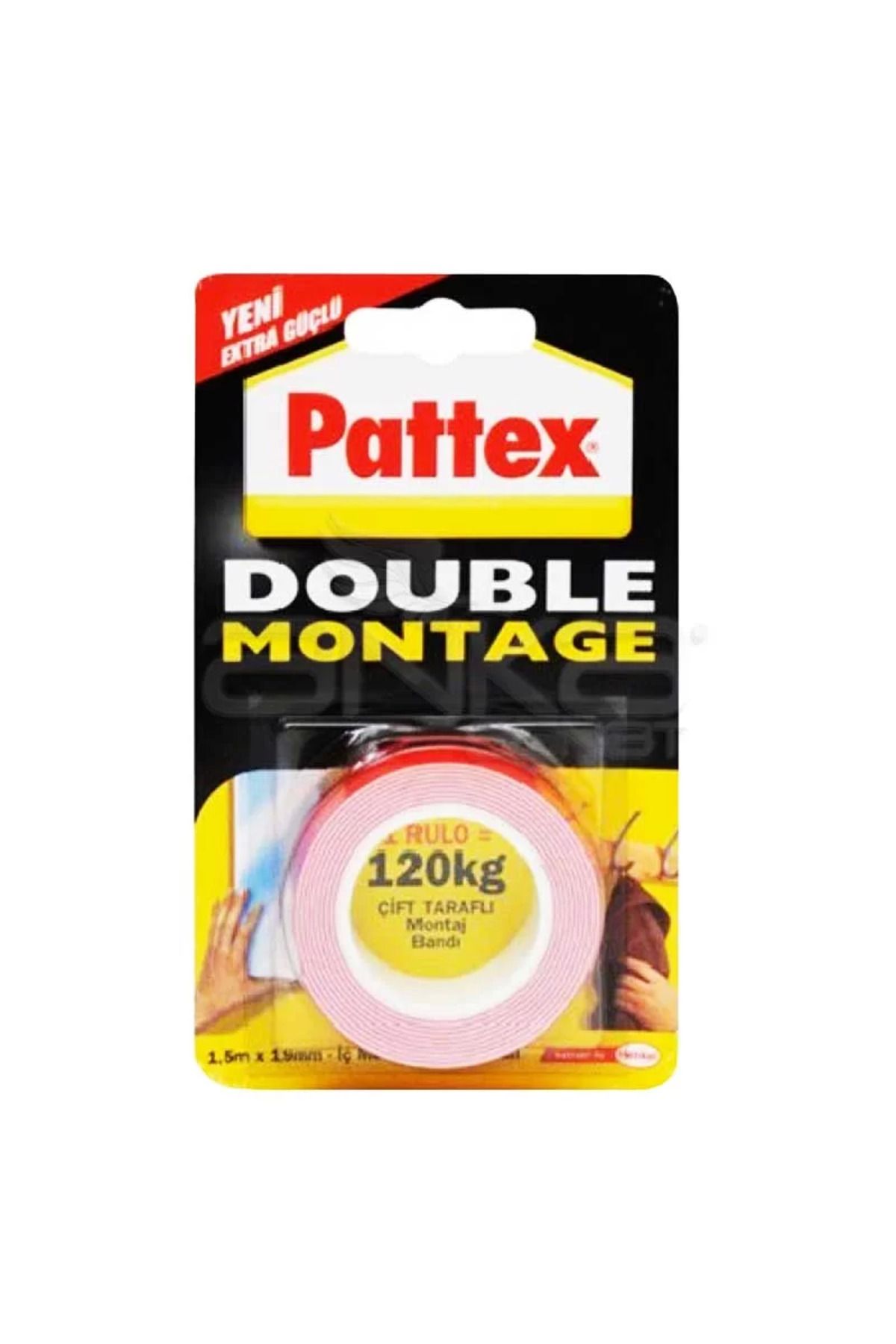 Pattex Double Montage Çift Taraflı Montaj Bandı 1.5m x 19mm