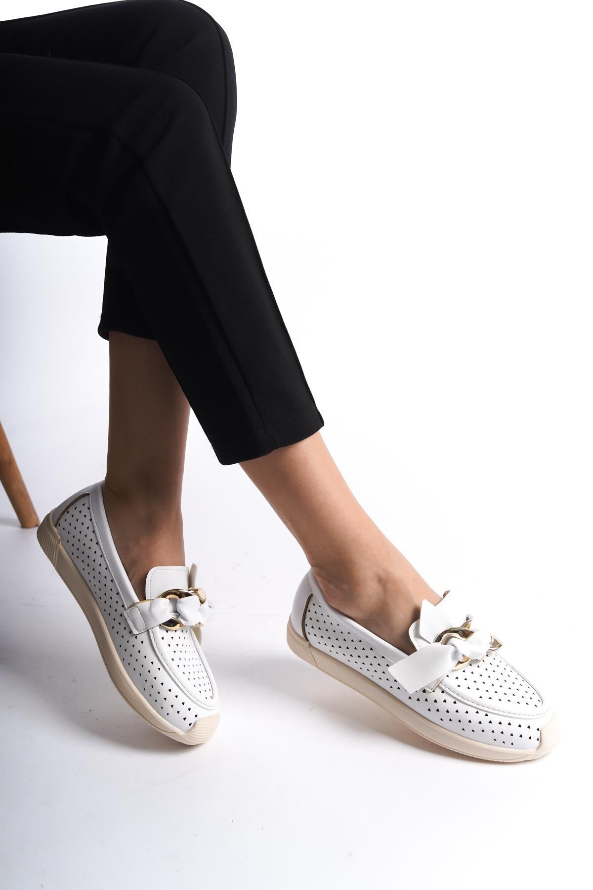 Gökhan Talay Kadın Loafer Tokalı Günlük Ayakkabı